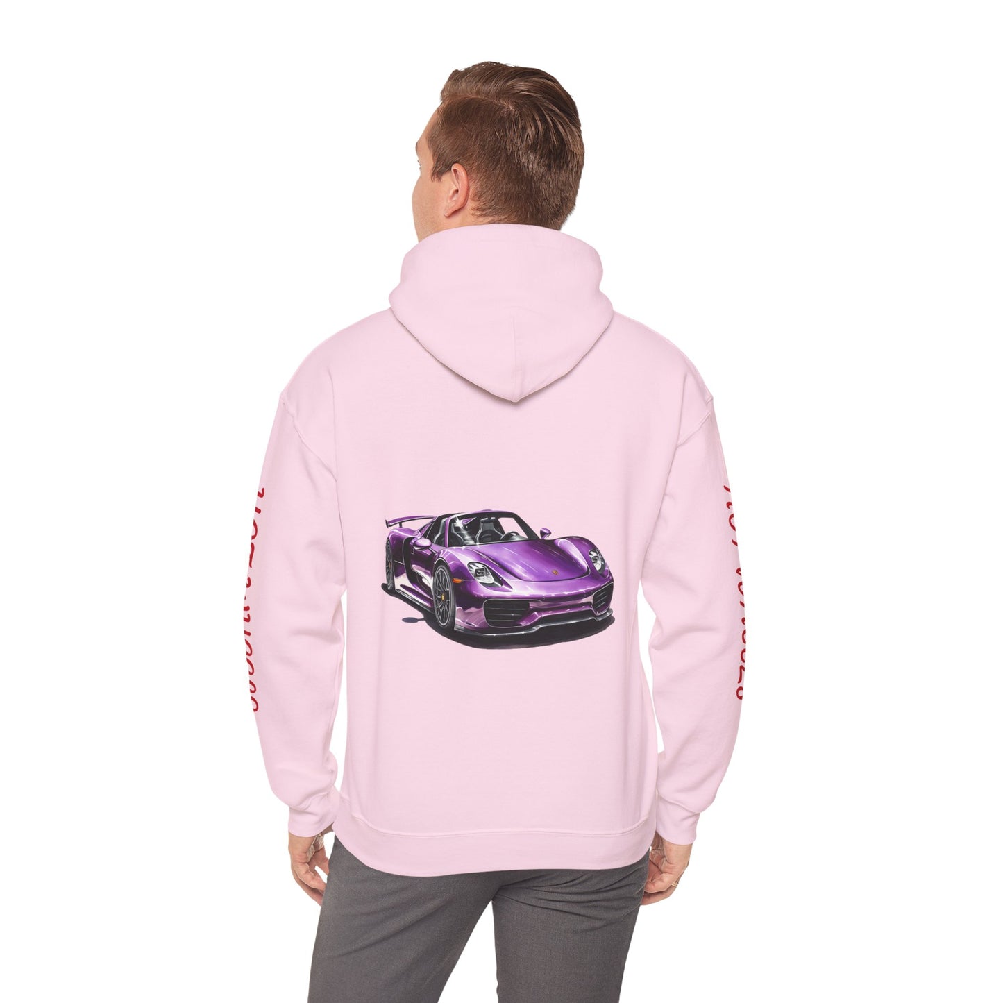 Princess Grace  Unisex Heavy Blend Hooded Sweatshirt  Hot Wheels Purple Sports Car