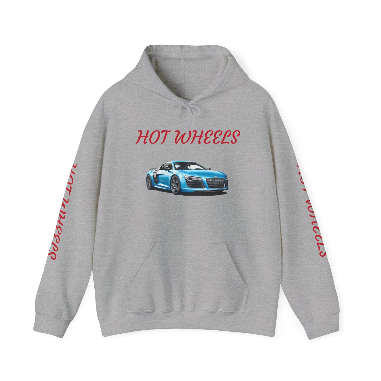 Princess Grace Hot Wheels Unisex Heavy Blen Hooded Sweatshirt Sporty Car Design Perfect for Car Enthusiasts