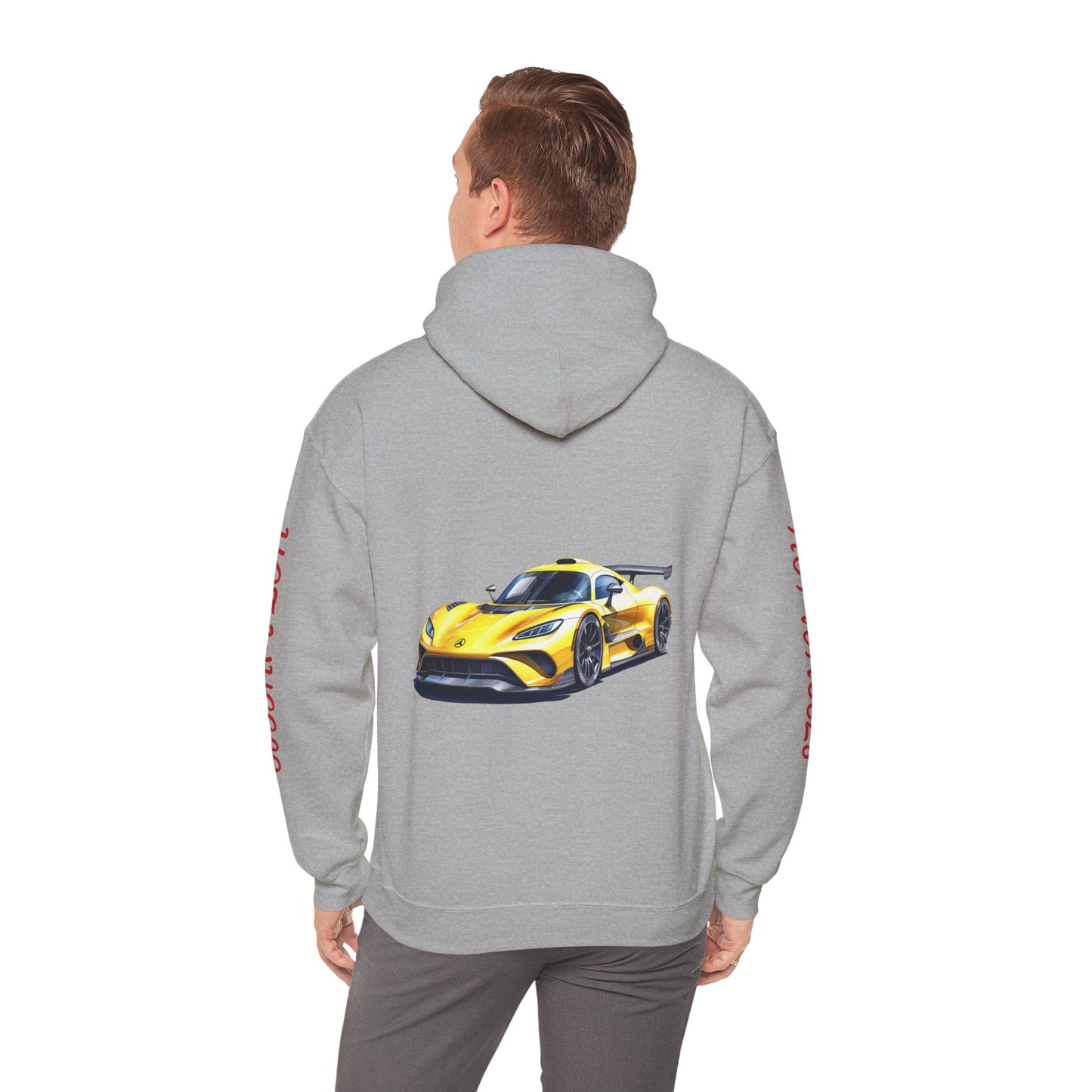 Princess Grace  Hot Wheels Unisex Hooded Sweatshirt Stylish Car Graphic with Bold Text