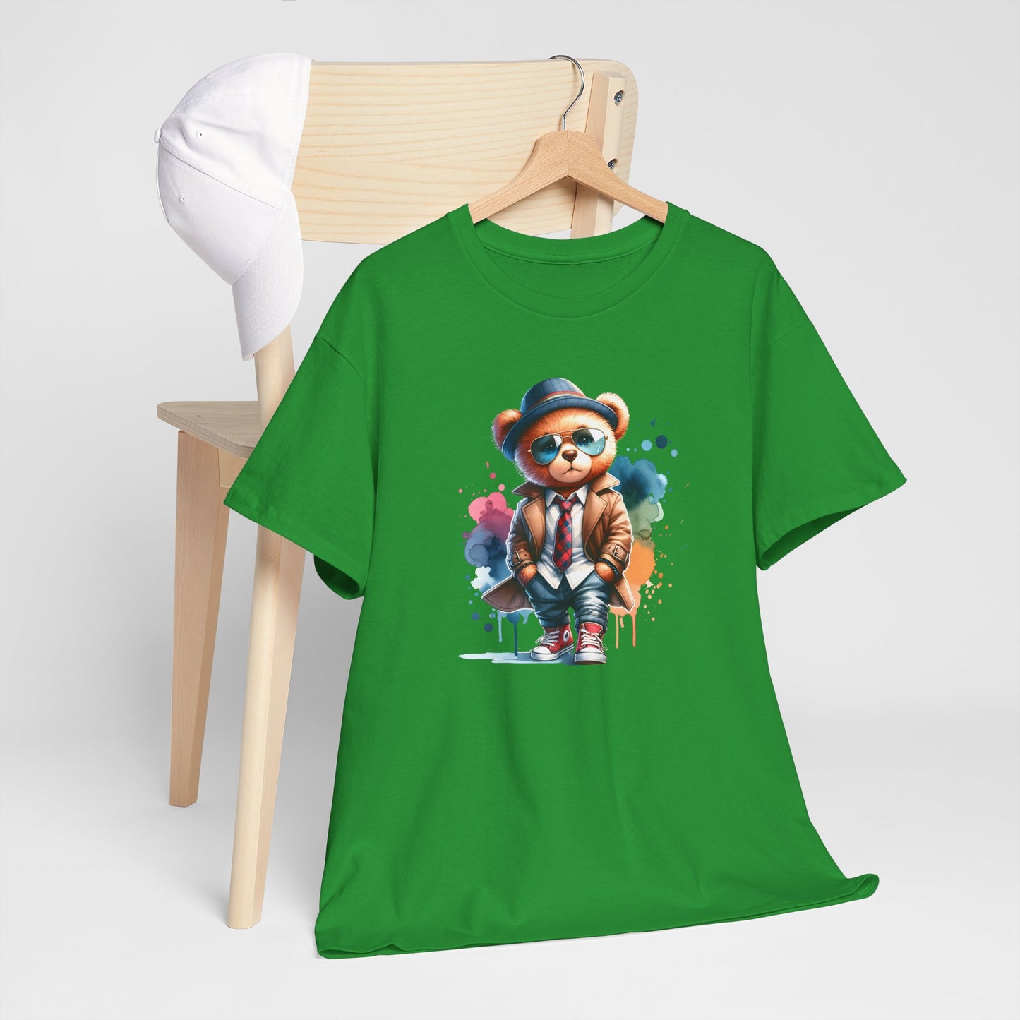 Princess Grace  Stylish Bear Illustration Unisex Heavy Cotton Tee  Trendy and Fun T-Shirt