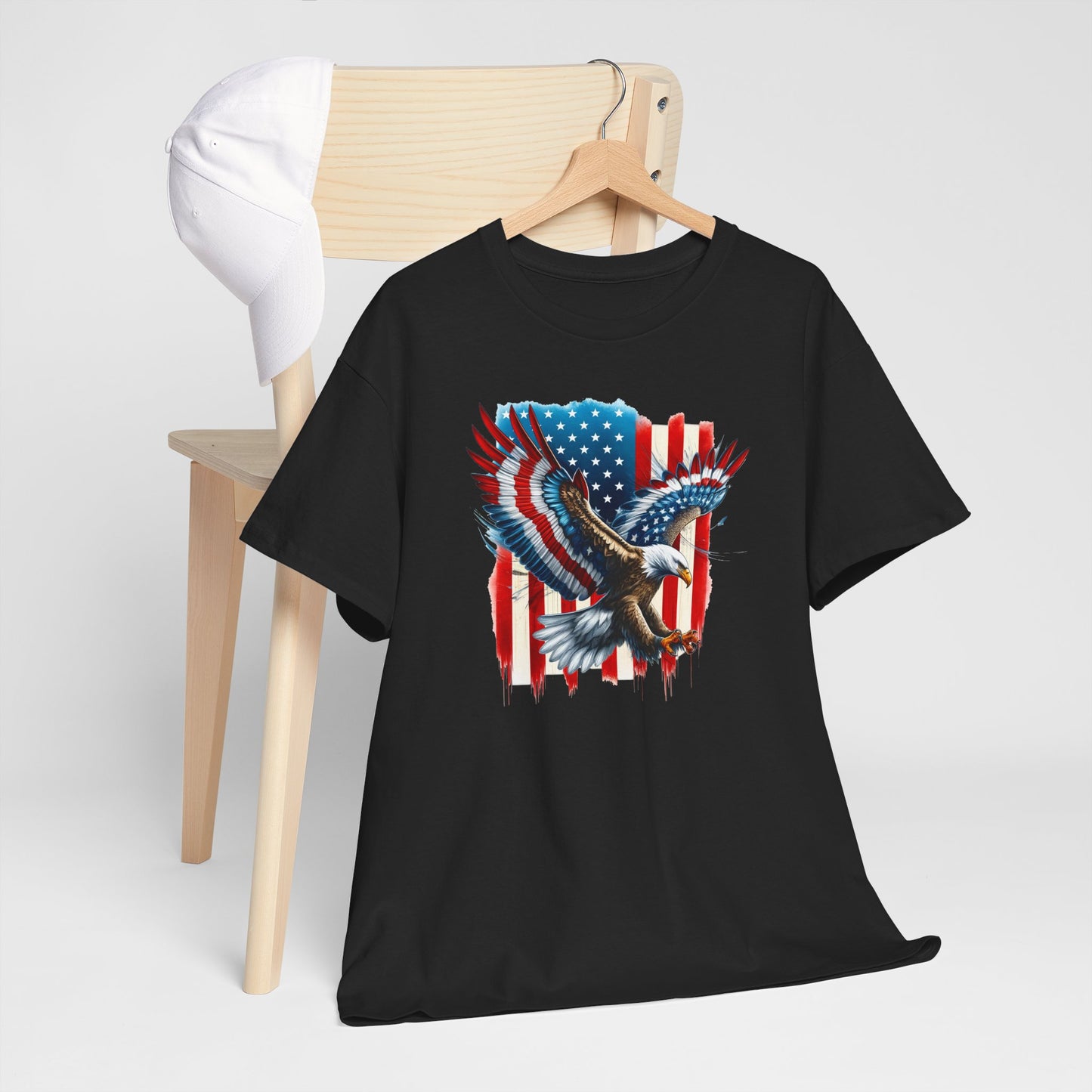 Princess Grace  Patriotic Eagle Unisex Heavy Cotton Tee