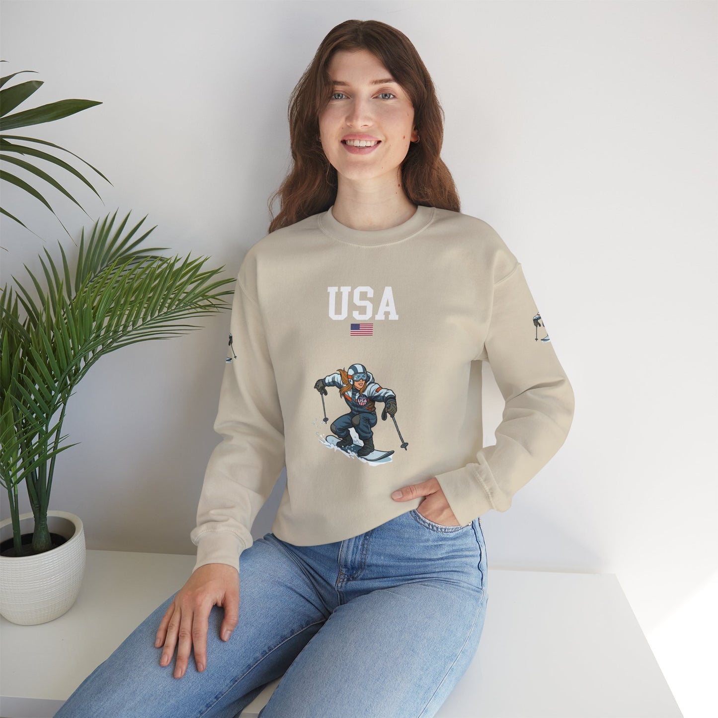 Princess Grace  TEAM USA  Unisex Heavy Blend  Crewneck Sweatshirt
