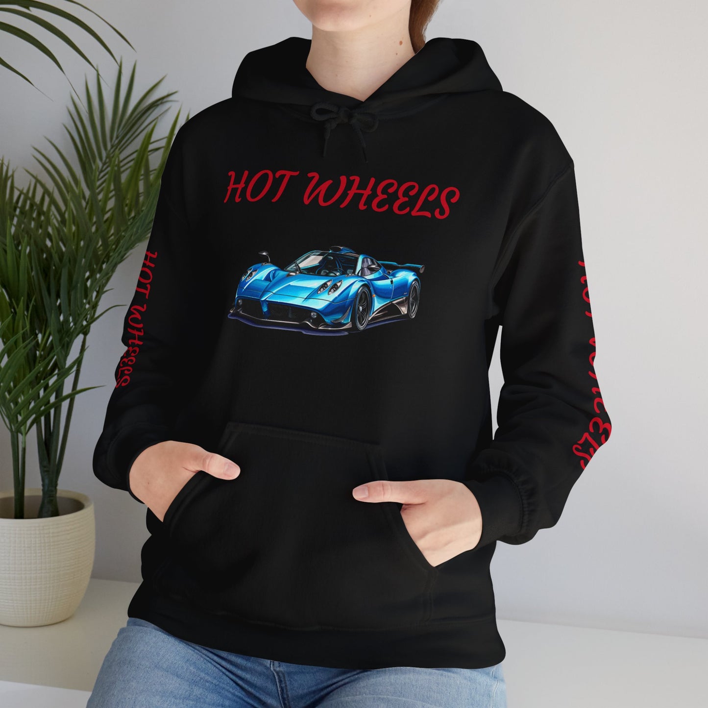 Princess Grace  Unisex Heavy Blend Hot Wheels Hooded Sweatshirt Stylish Car Graphic for Auto Enthusiasts