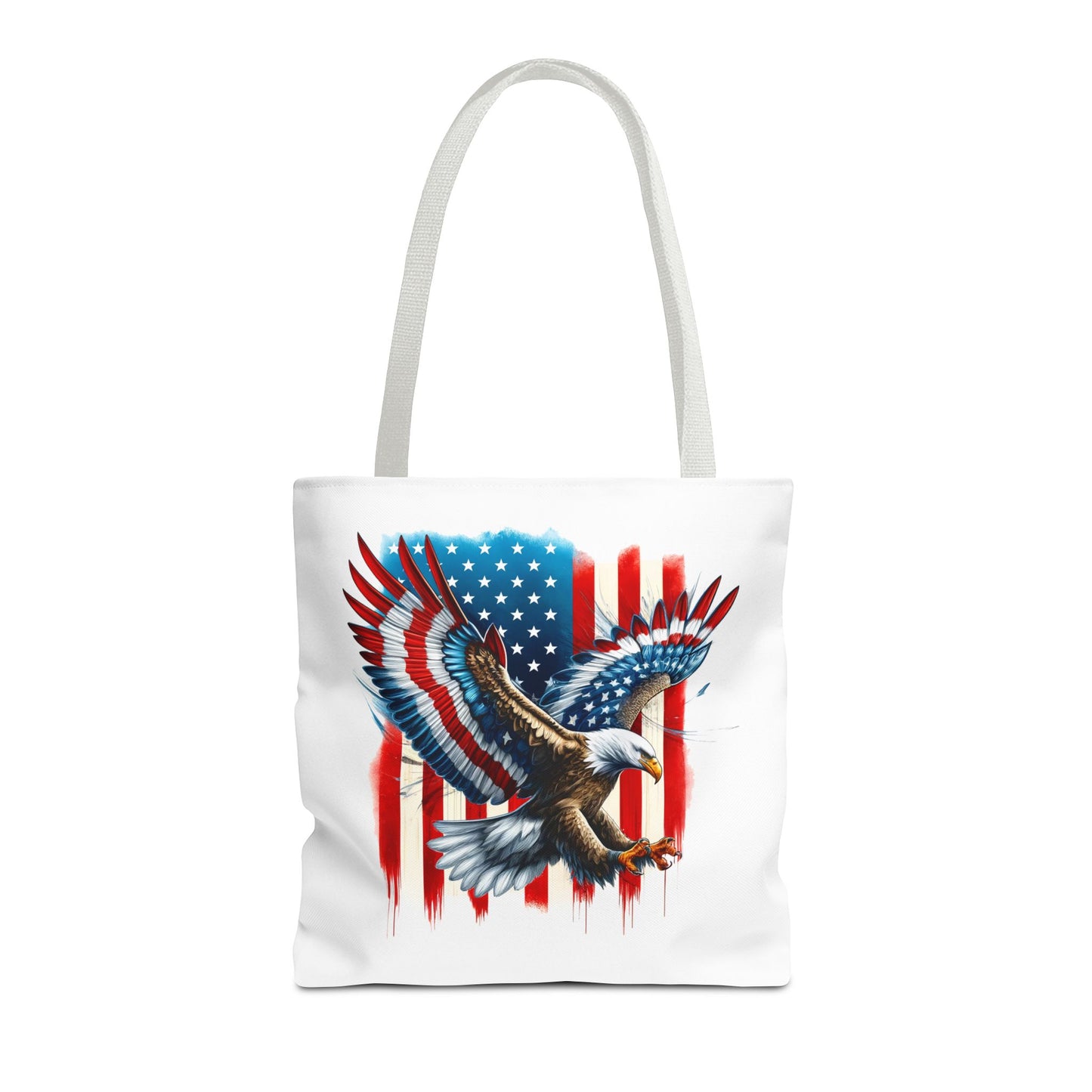 Princess Grace  Patriotic Eagle Tote Bag  USA Flag Design for Independence Day & Everyday Use