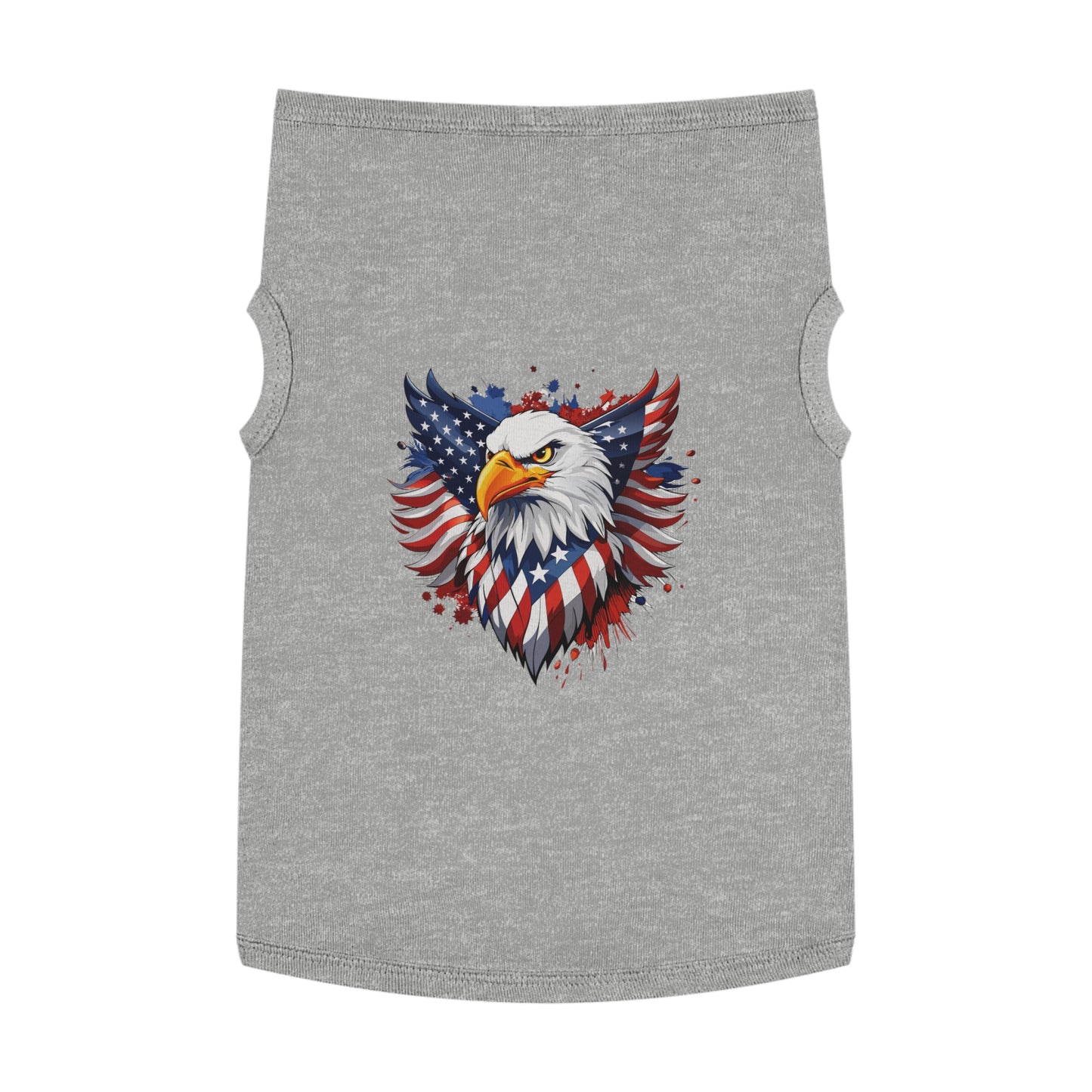 Princess Grace  Patriotic Eagle Pet Tank Top  USA Flag Design for Holidays & Celebrations