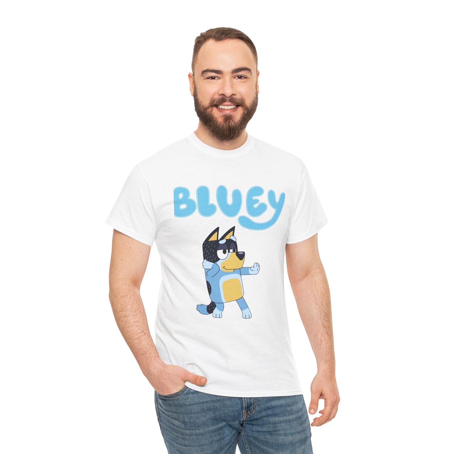 Princess Grace  Bluey Unisex Heavy Cotton Tee  Fun & Playful Kids Shirt