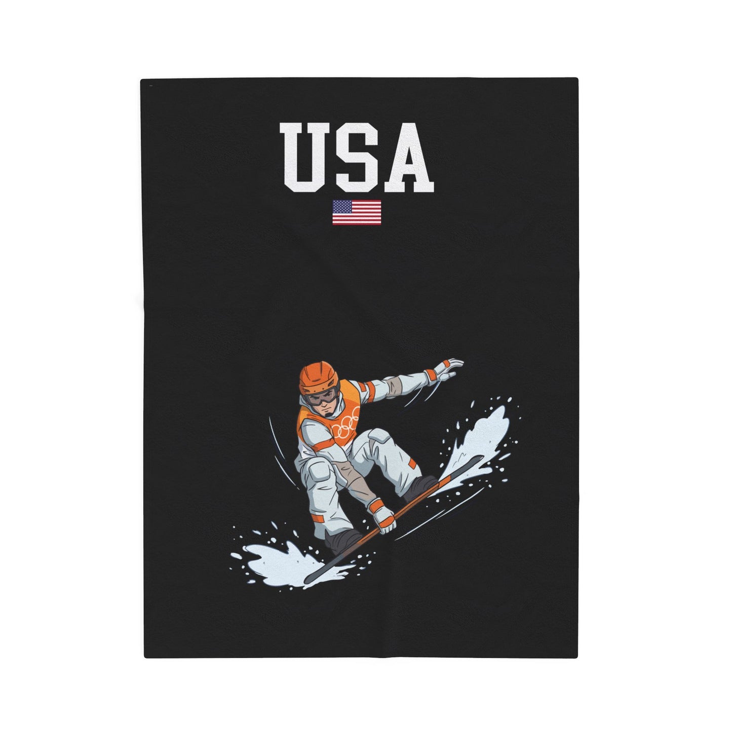 Princess Grace  TEAM USA  Velveteen Plush Blanket