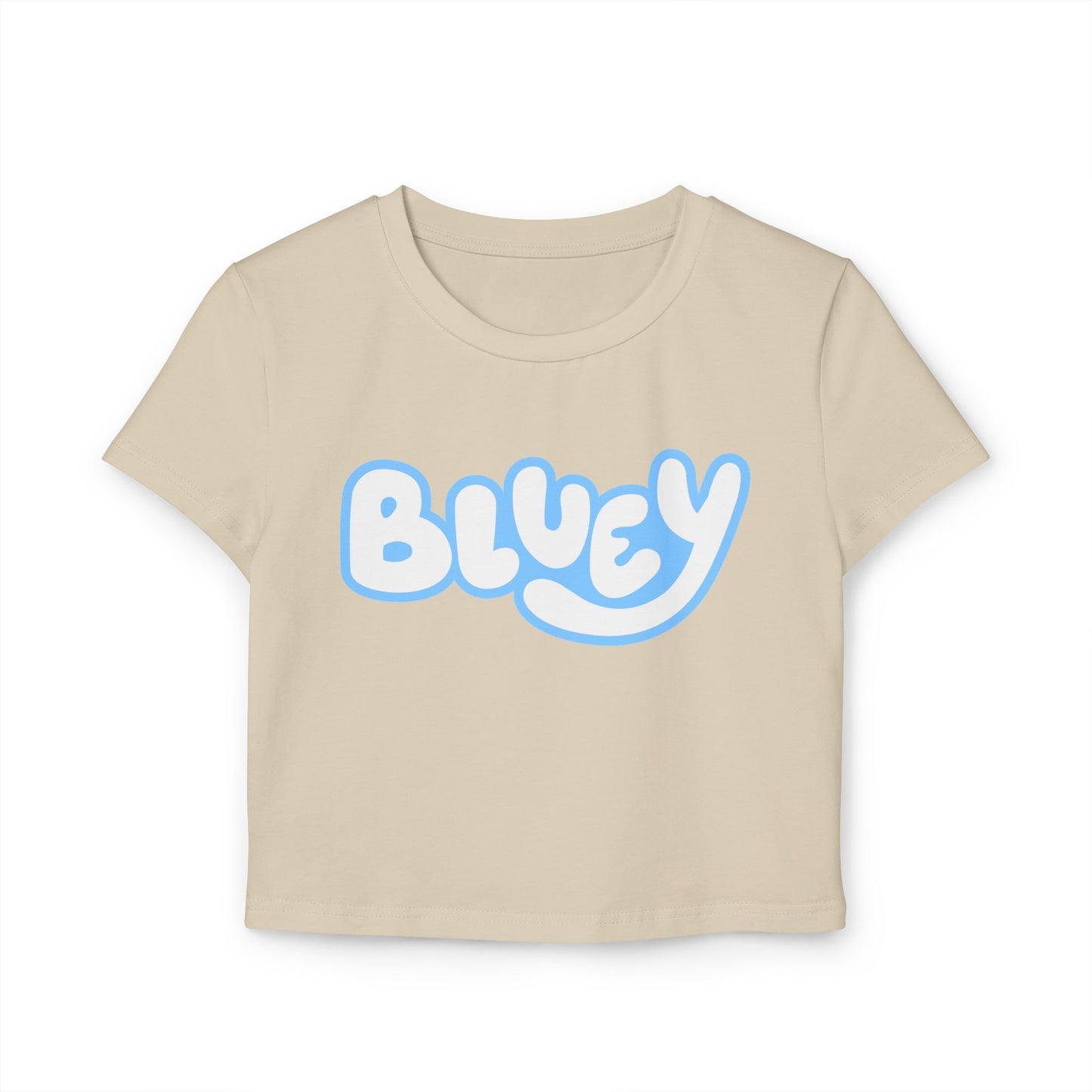 Princess Grace  Cute Bluey Women's Baby Tee  Playful Graphic Tee for Fans