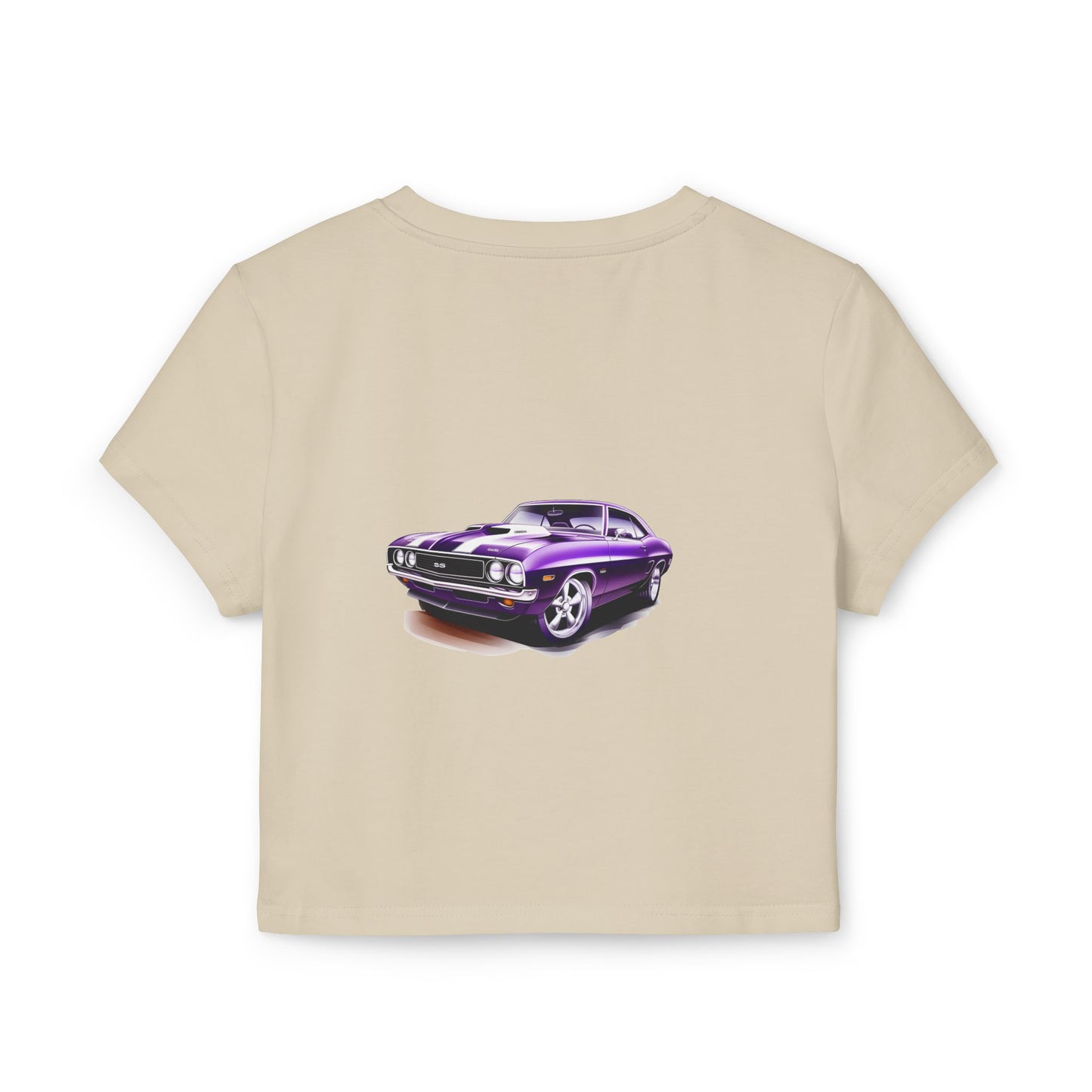 Princess Grace  Hot Wheels Women's Baby Tee Retro Car Graphic Top for Car Enthusiasts