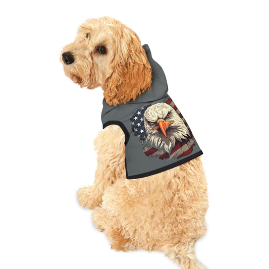 Princess Grace Patriotic Eagle Pet Hoodie for Dogs  USA Flag Design