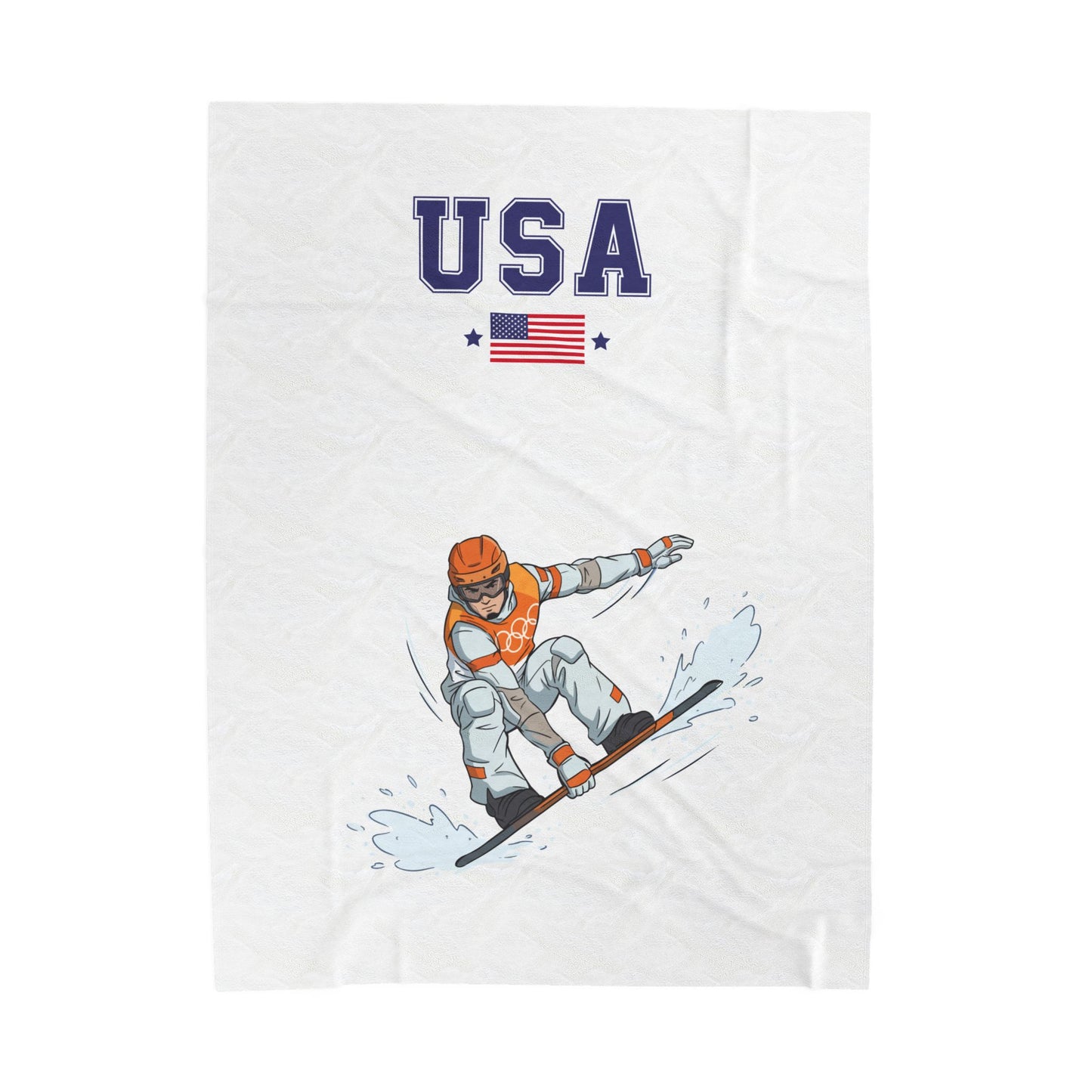 Princess Grace  TEAM USA  Velveteen Plush Blanket