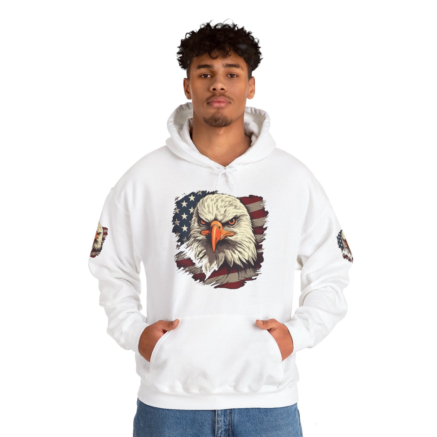 Princess Grace American Eagle Bold Unisex Heavy Blend Hooded Sweatshirt