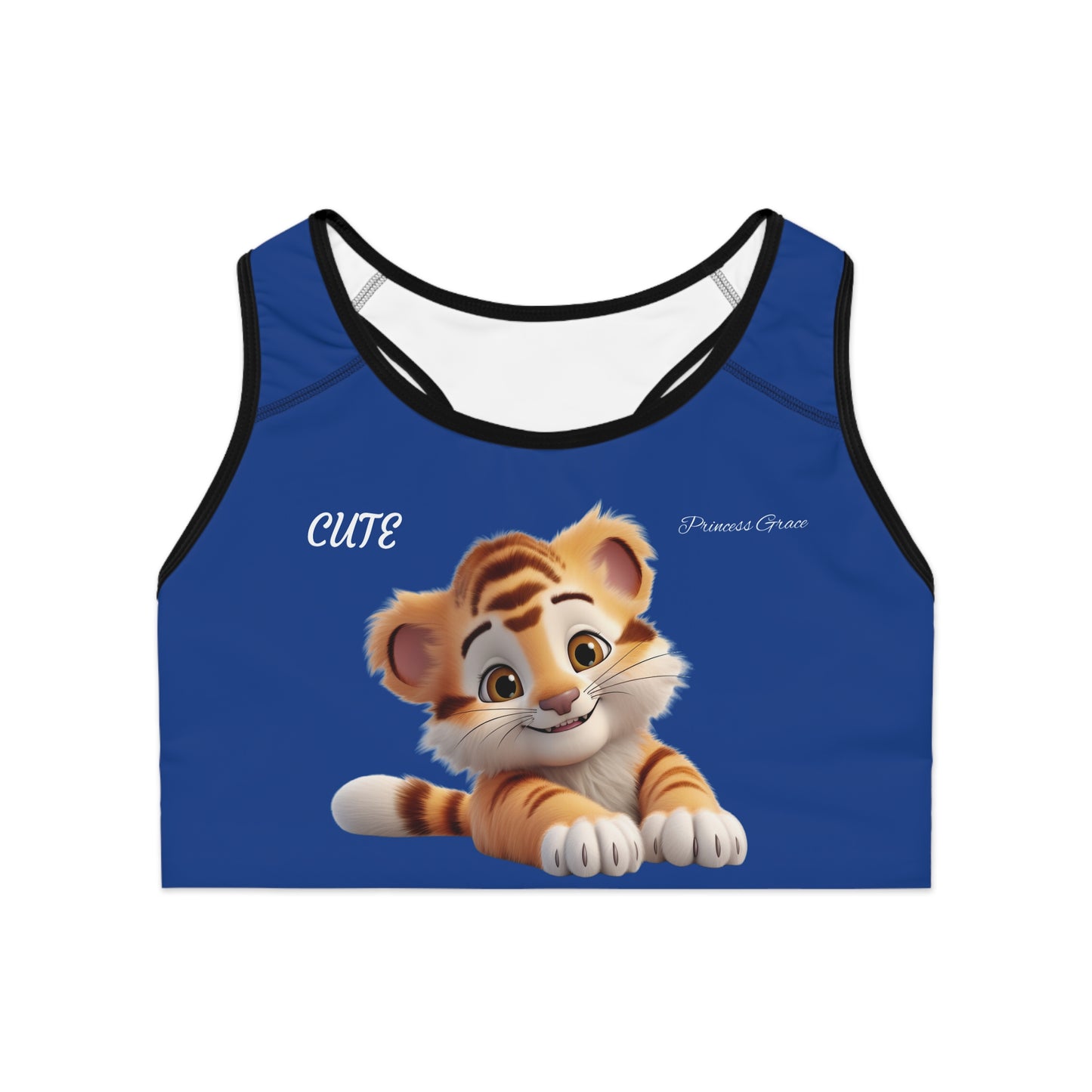 Princess Grace  Cute Tiger Sports Bra