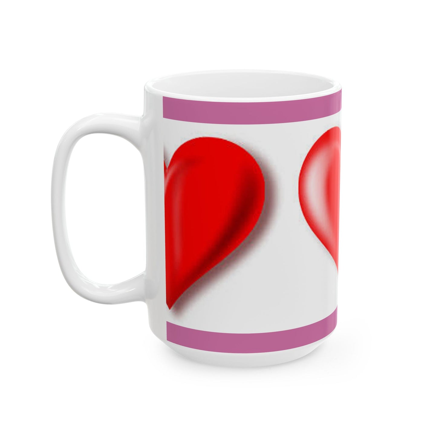 Princess Grace  Heart Design Ceramic Mug  Perfect Gift for Valentine's Day & Love Enthusiasts