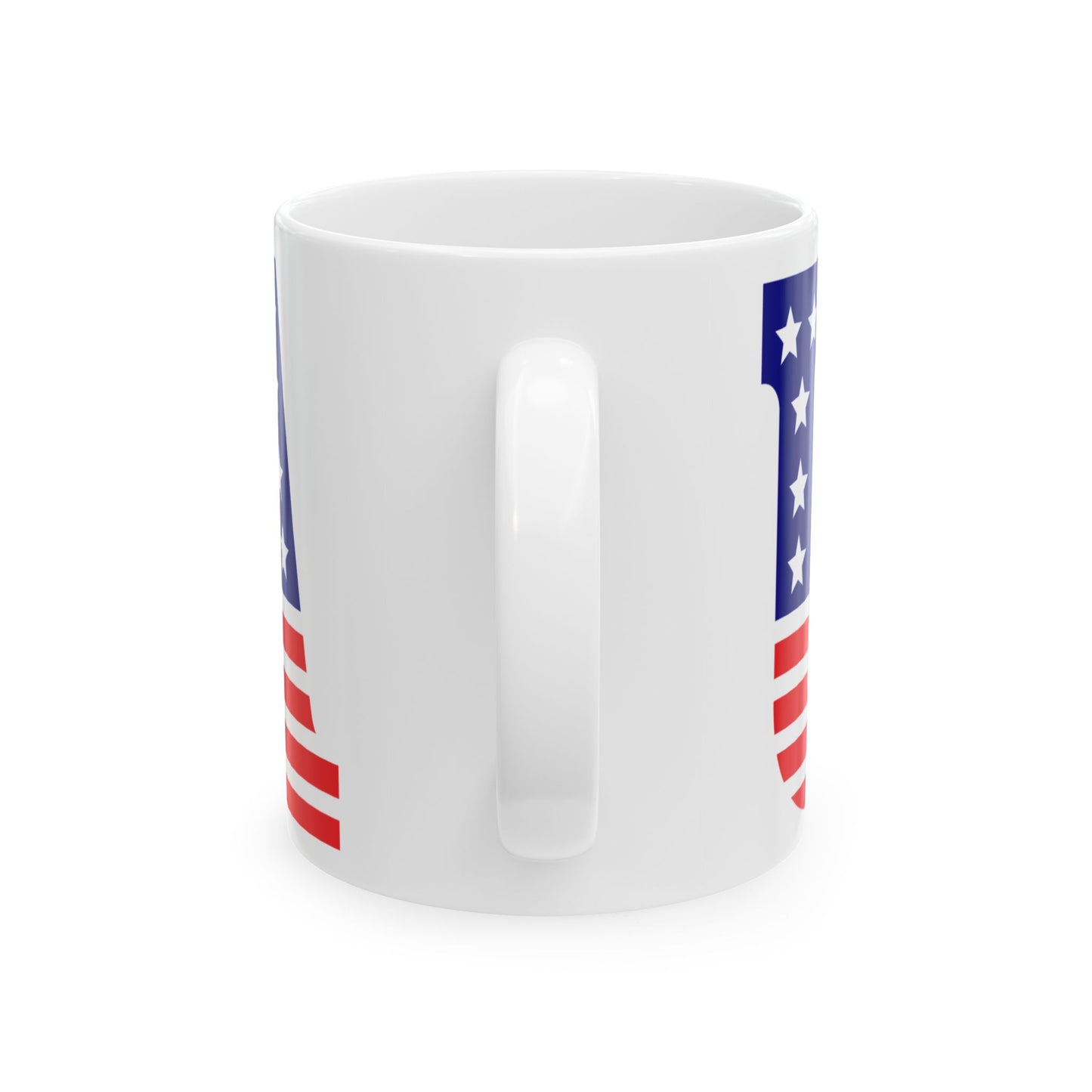 Princess Grace  Patriotic Ceramic Mug  11oz & 15oz Options  USA Flag Design