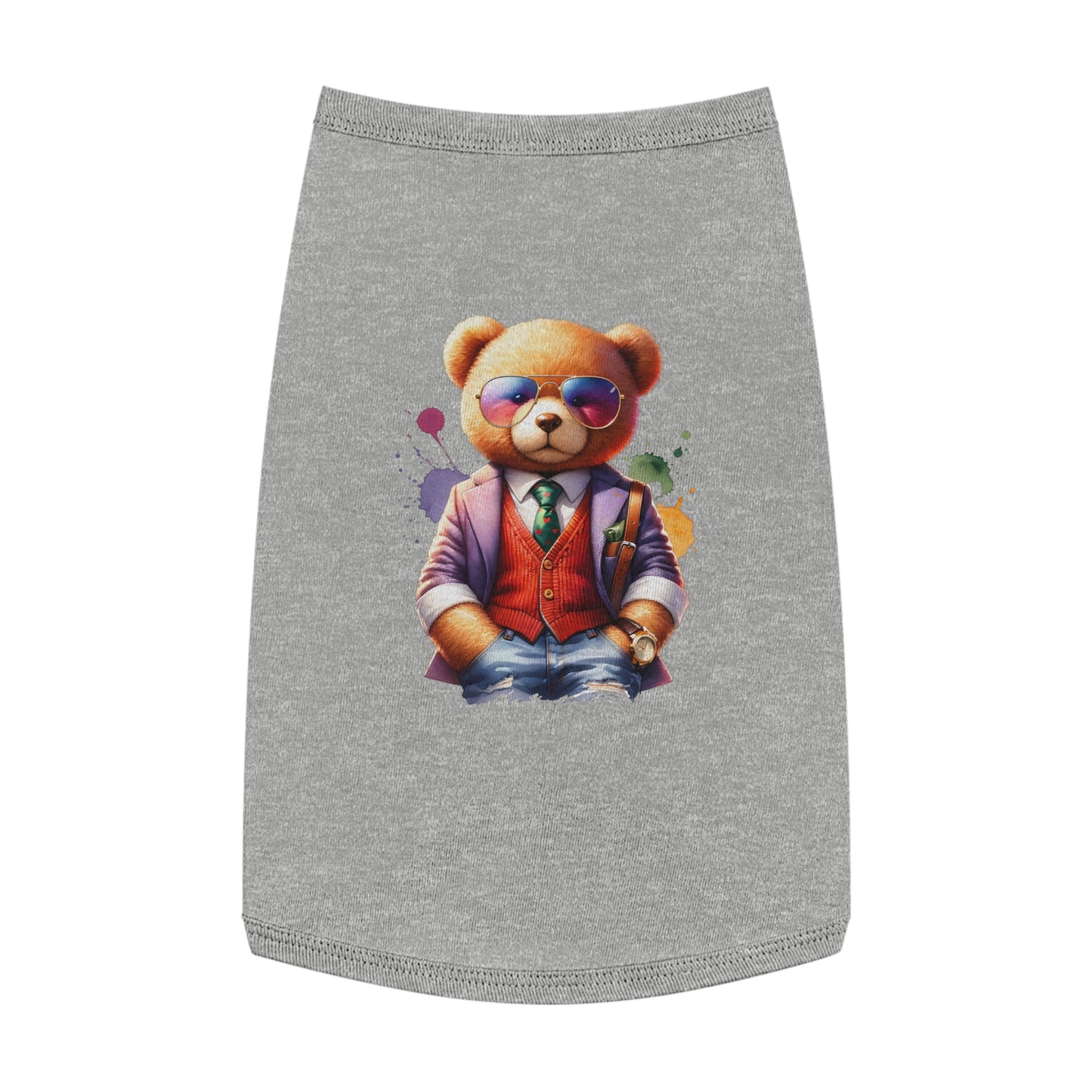 Princess Grace  CUTE Stylish Pet Tank Top Trendy Bear Design for Small Dogs & Cats