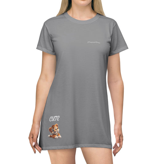 Princess Grace  Cute  Graphic T-Shirt Dress