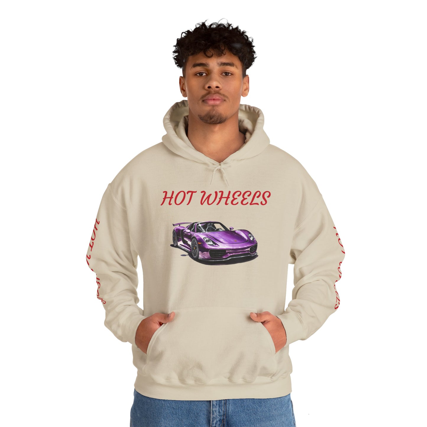 Princess Grace  Unisex Heavy Blend Hooded Sweatshirt  Hot Wheels Purple Sports Car