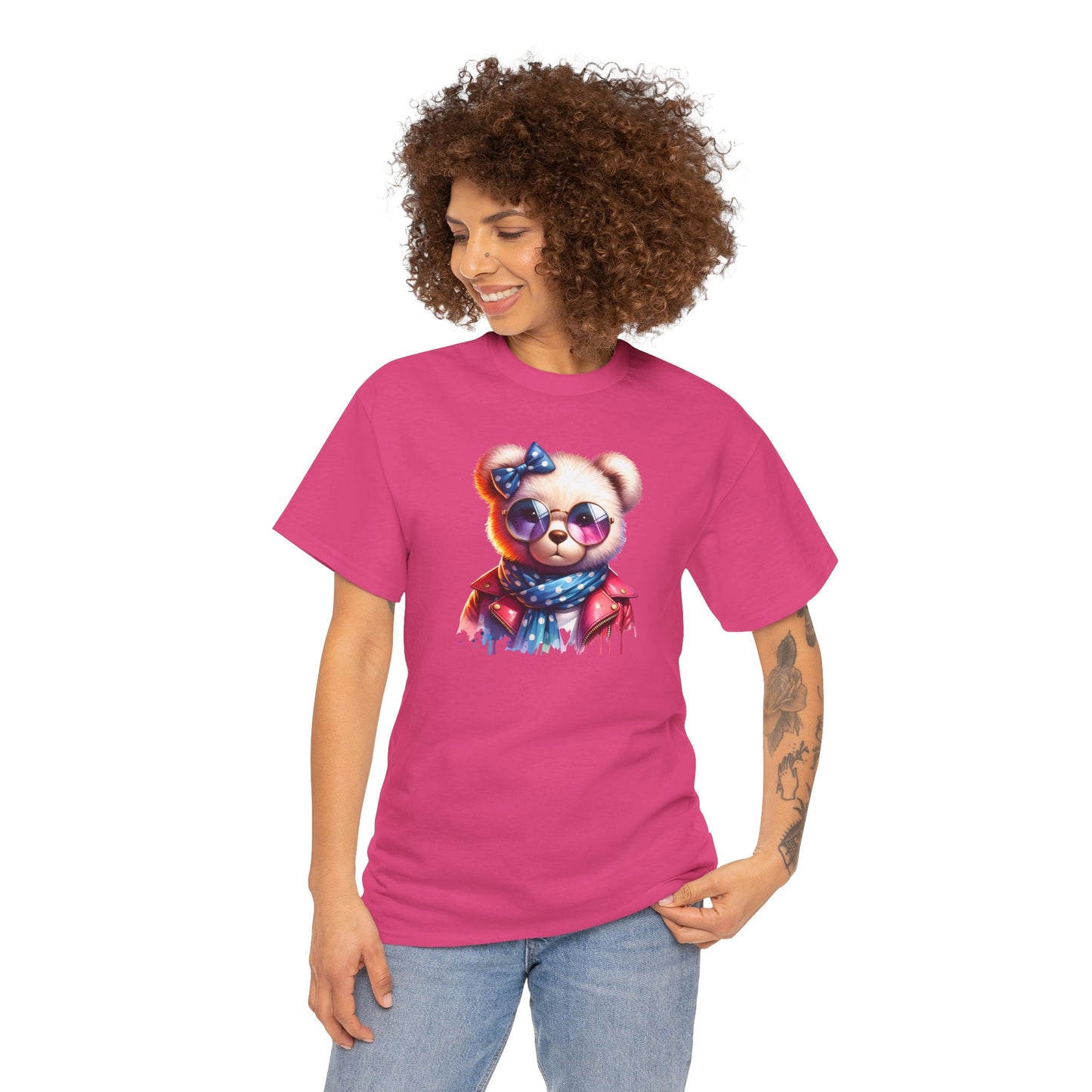 Princess Grace  Cool Bear Graphic Unisex Heavy Cotton Tee  Stylish & Fun for All