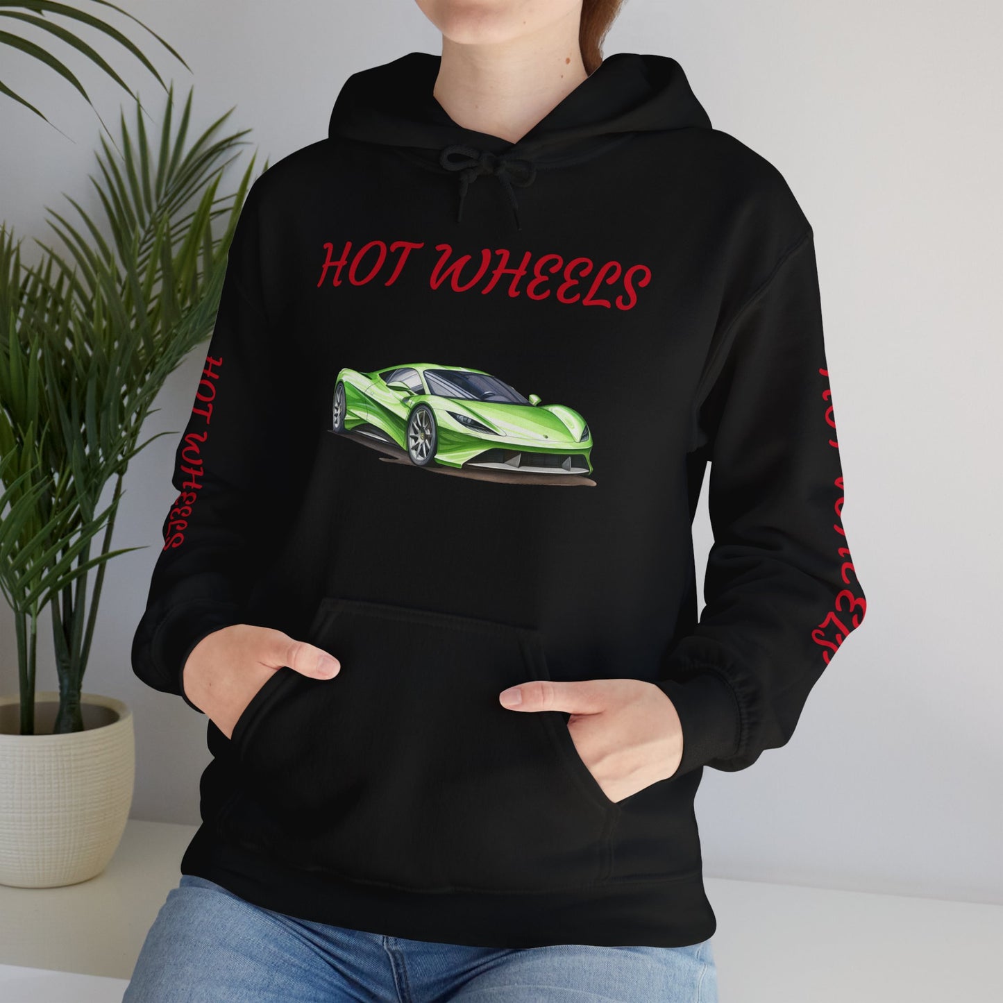 Princess Grace Hot Wheels Unisex Hooded Sweatshirt Vibrant Automotive Design