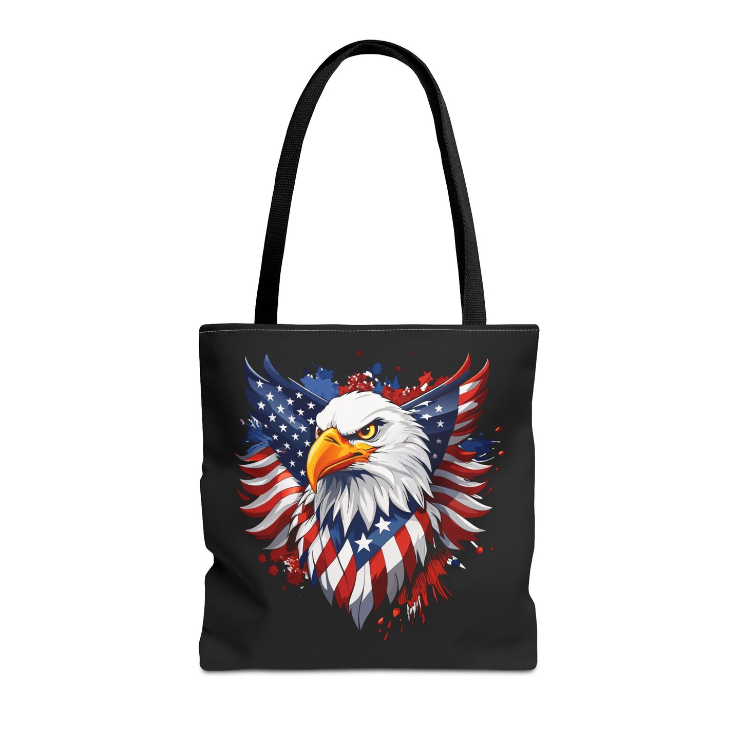 Princess Grace  Patriotic Eagle Tote Bag American Flag Design for Fourth of July & Everyday Use