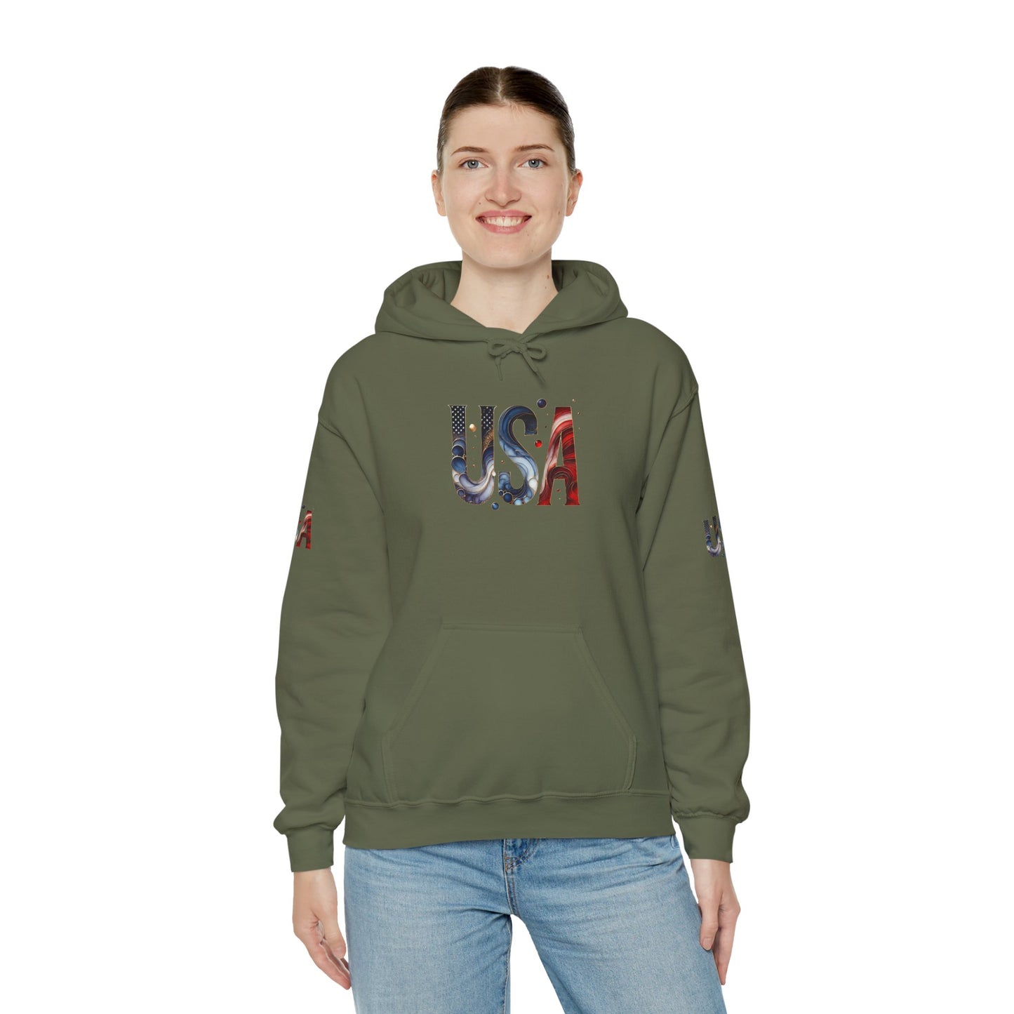 Princess Grace  TEAM USA  Unisex Heavy Bled   Hooded Sweatshirt