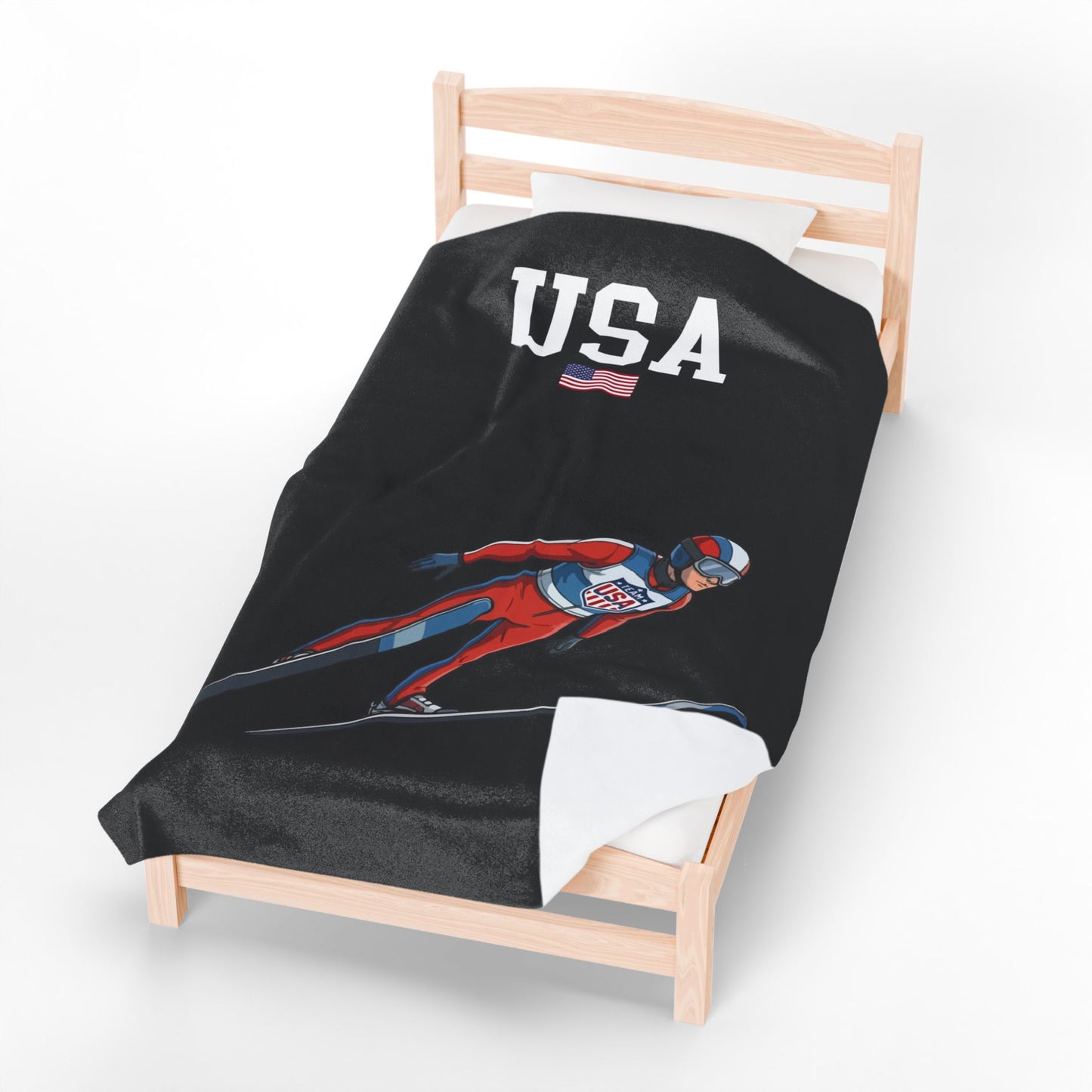 Princess Grace  TEAM USA  Velveteen Plush Blanket