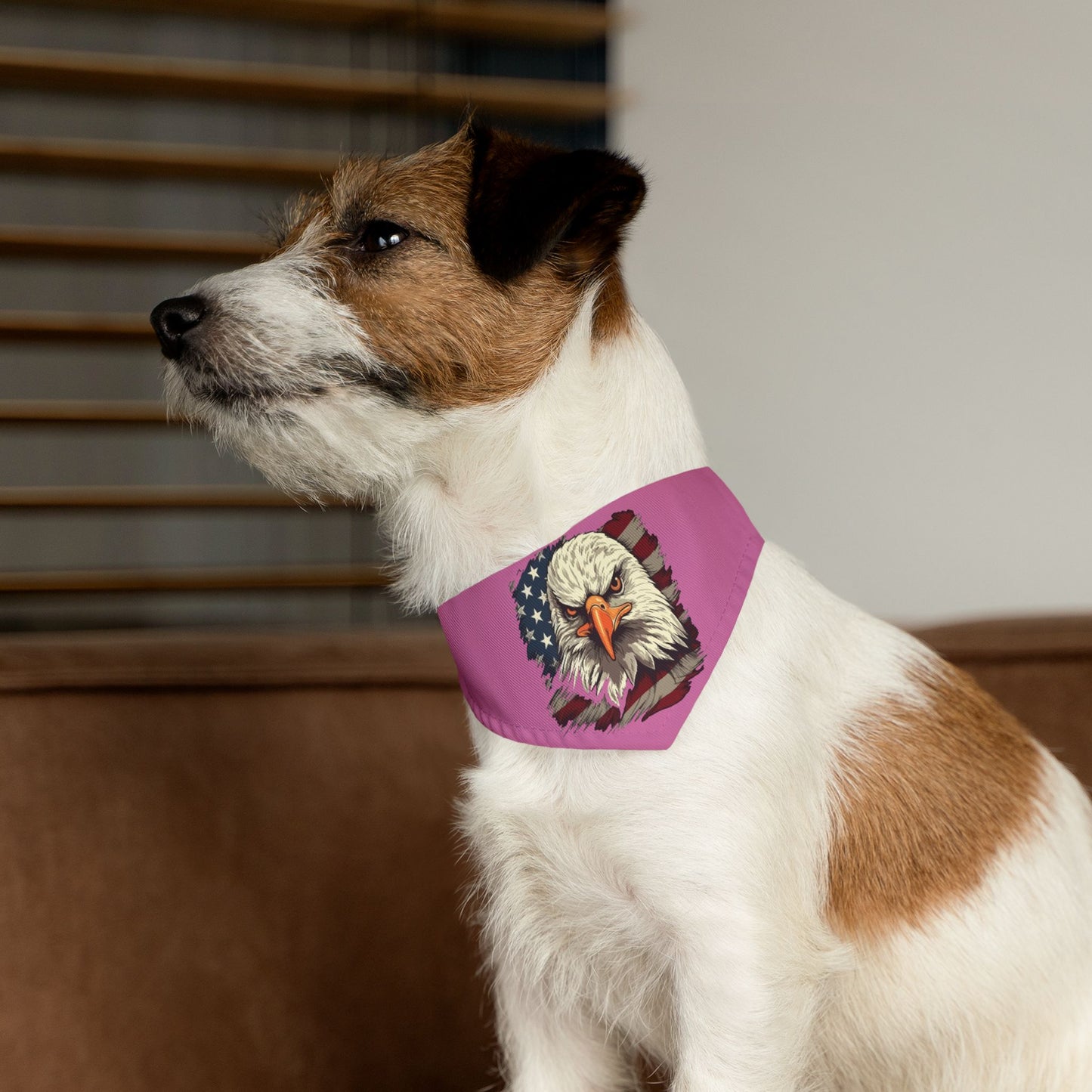 Princess Grace  Patriotic Eagle Pet Bandana Collar Perfect for Fourth of July and Memorial Day Celebrations