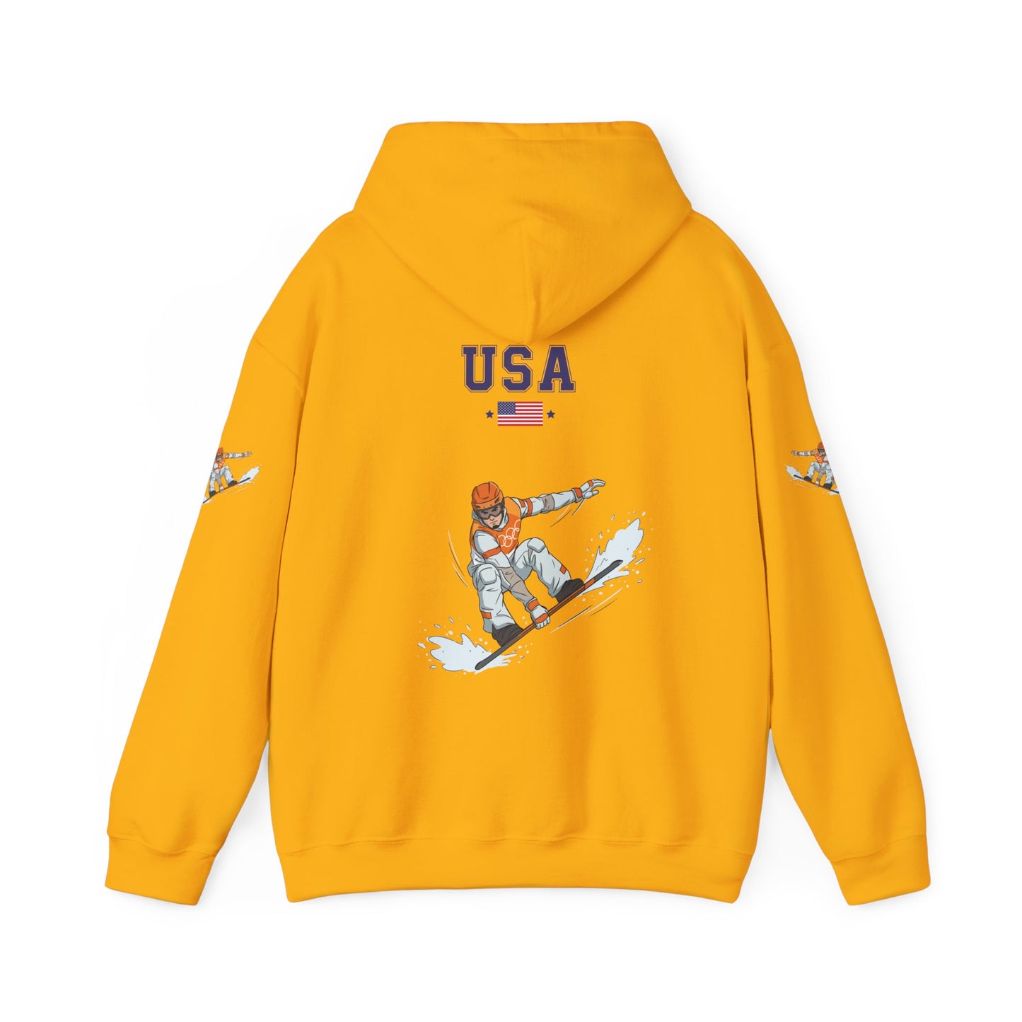 Princess Grace  TEAM USA  Snowboard  Unisex Heavy Blend Hooded Sweatshirt