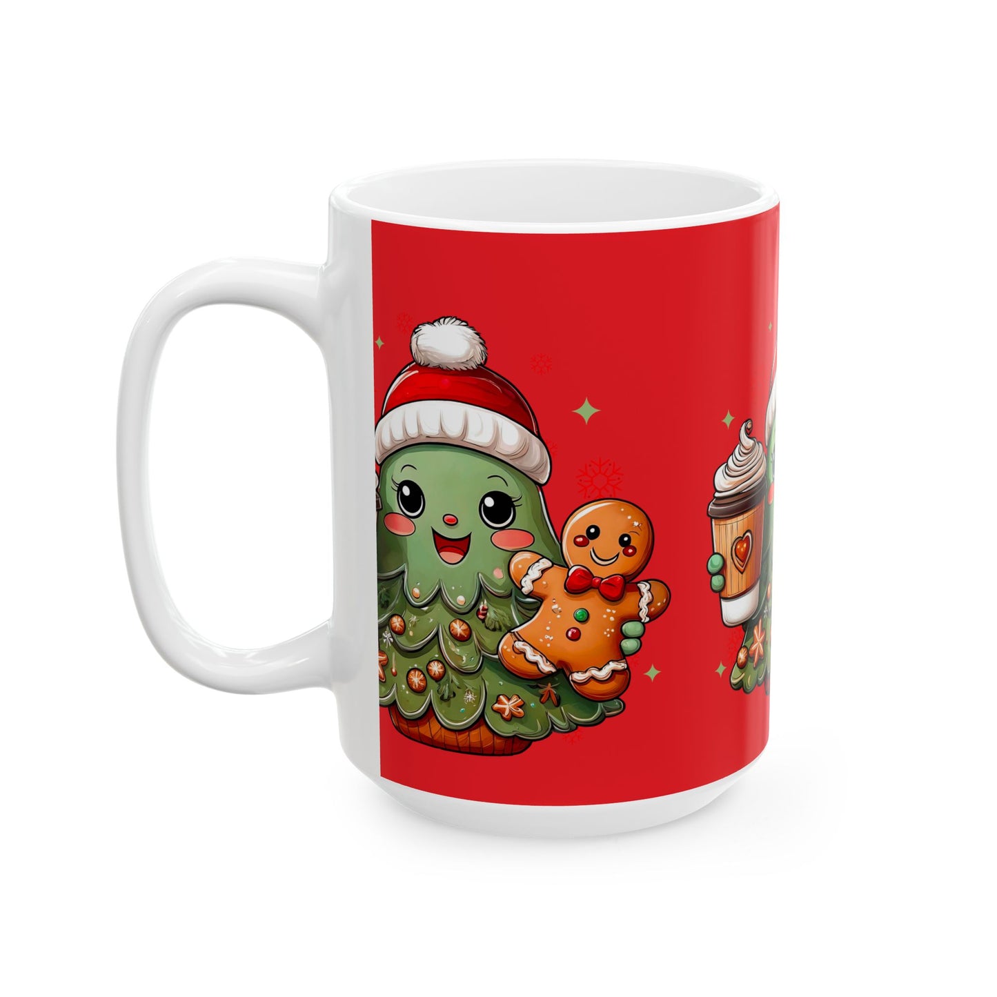 Princess Grace Festive Christmas Character Ceramic Mug Cute Holiday Drinkware for Coffee Lovers  11oz & 15oz