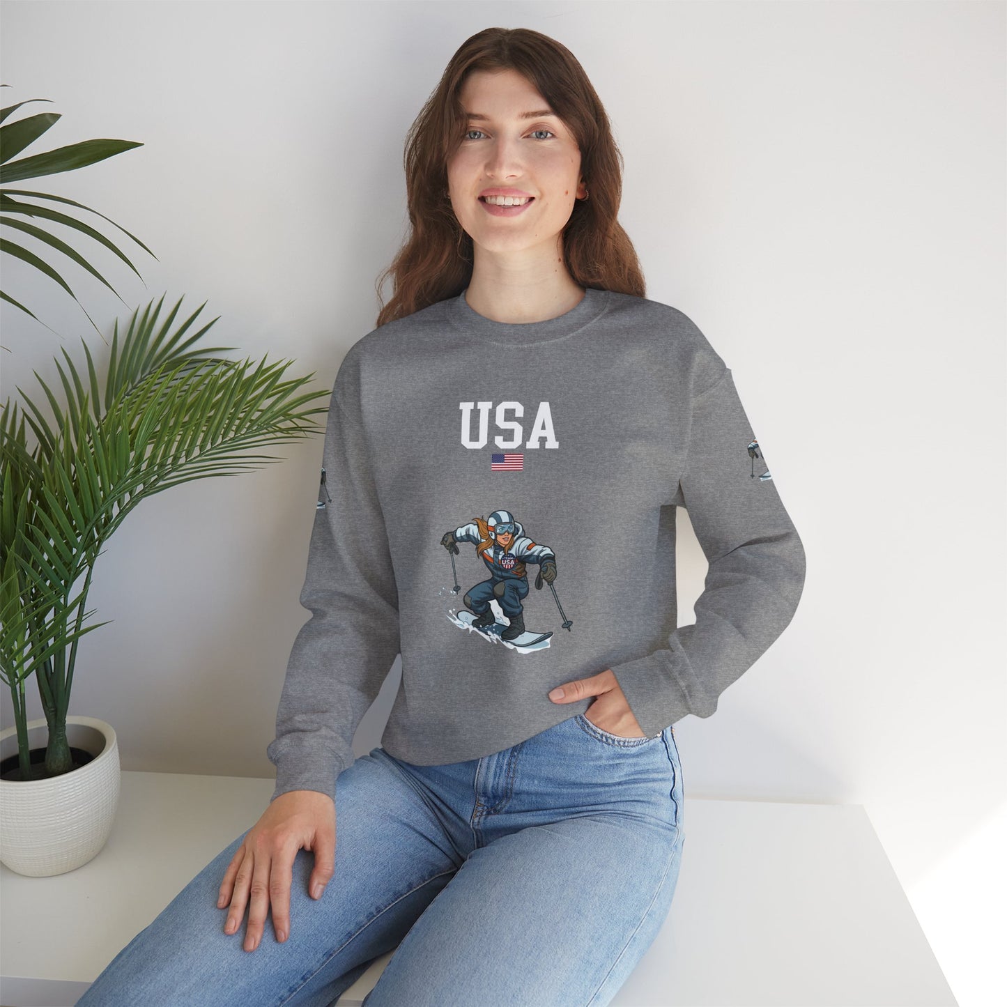 Princess Grace  TEAM USA  Unisex Heavy Blend  Crewneck Sweatshirt