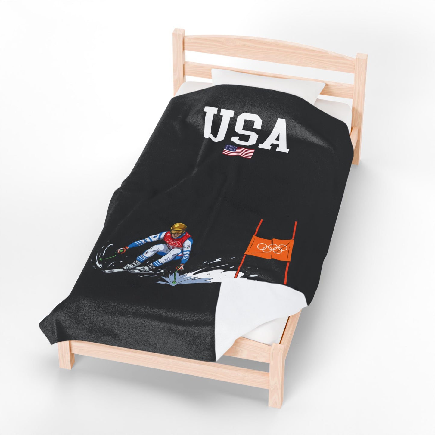 Princess Grace  TEAM USA  Velveteen Plush Blanket