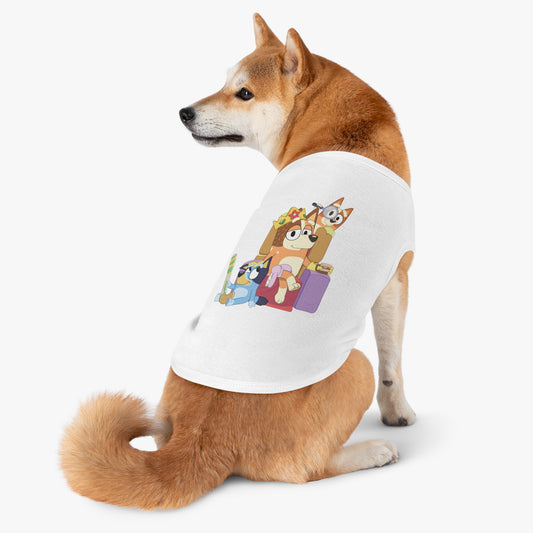 Princess Grace  BLUEY Fun Pet Tank Top Adorable Cartoon Design for Your Furry Friend