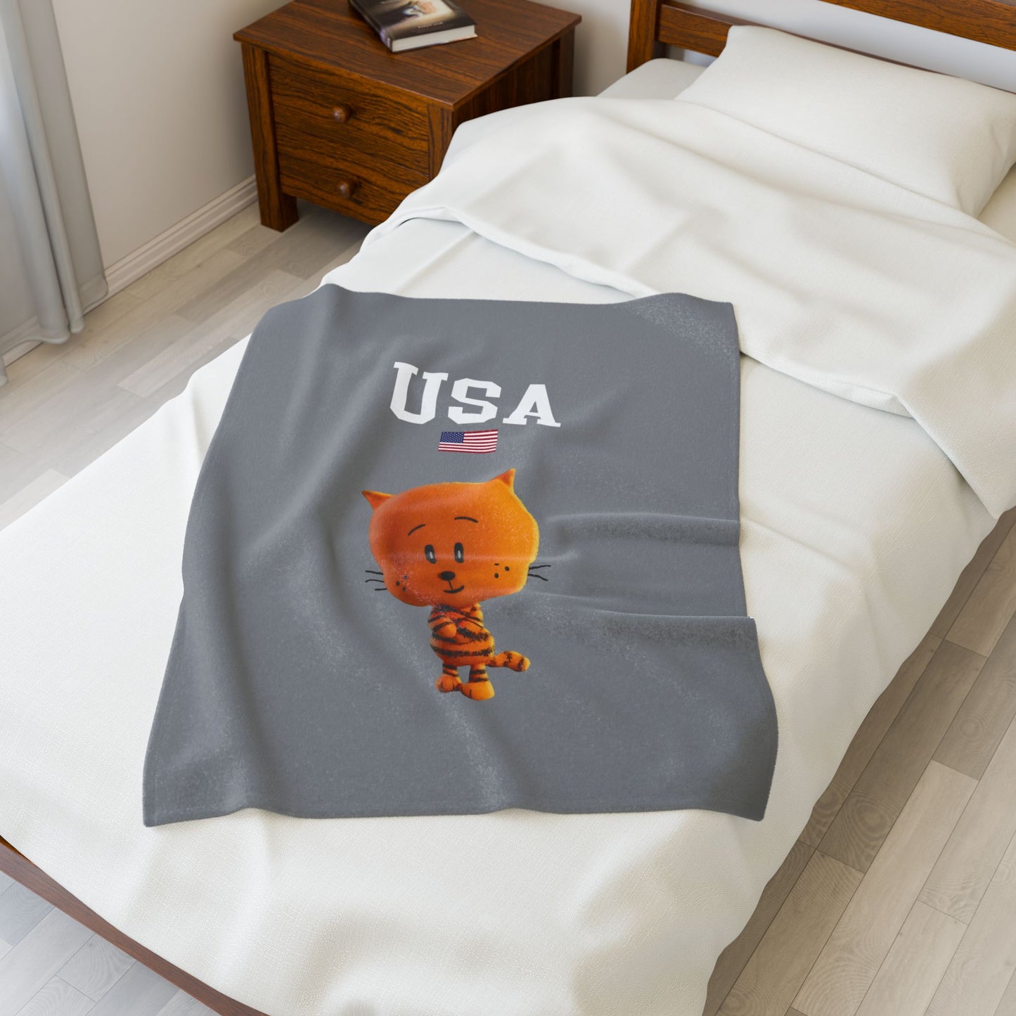 Princess Grace  TEAM USA  Velveteen Plush Blanket