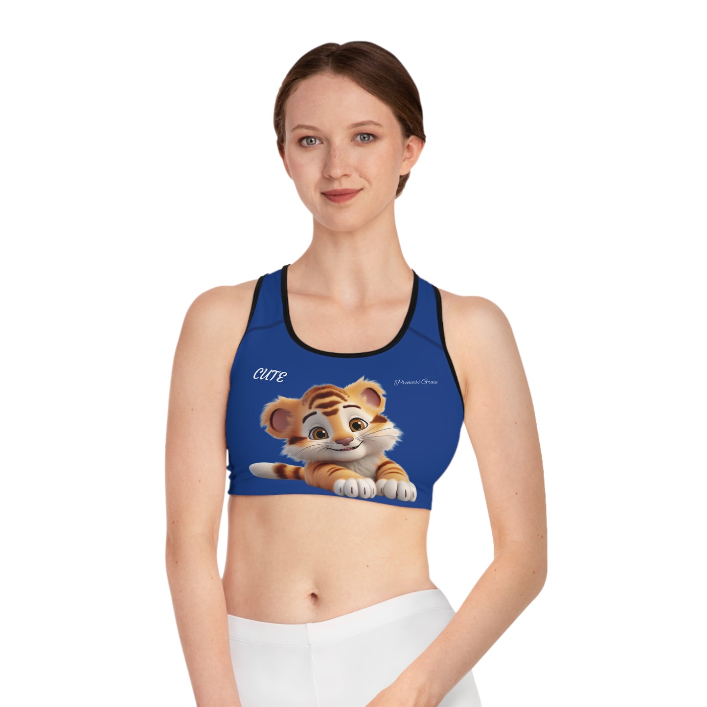 Princess Grace  Cute Tiger Sports Bra