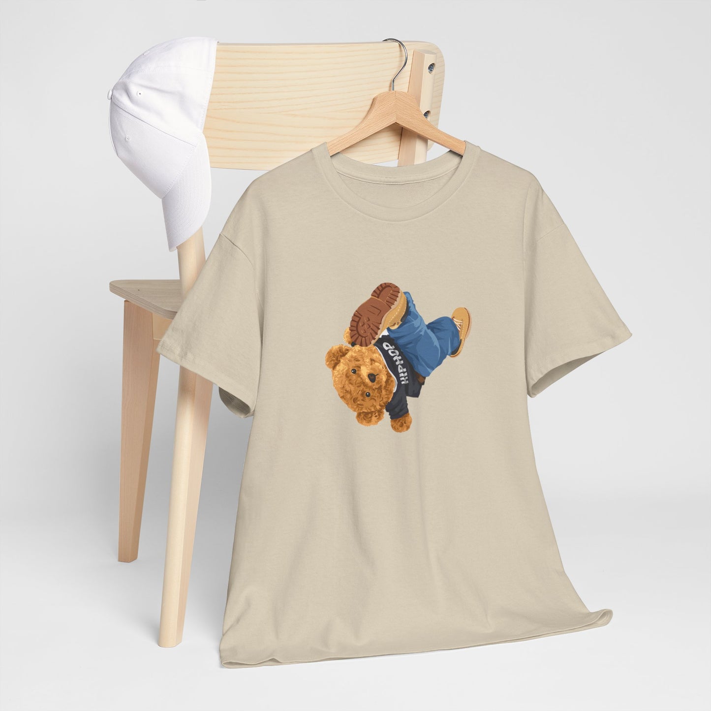 Princess Grace  Casual Vintage Hi[ Hop Bear Tee for Trendy Everyday Wear