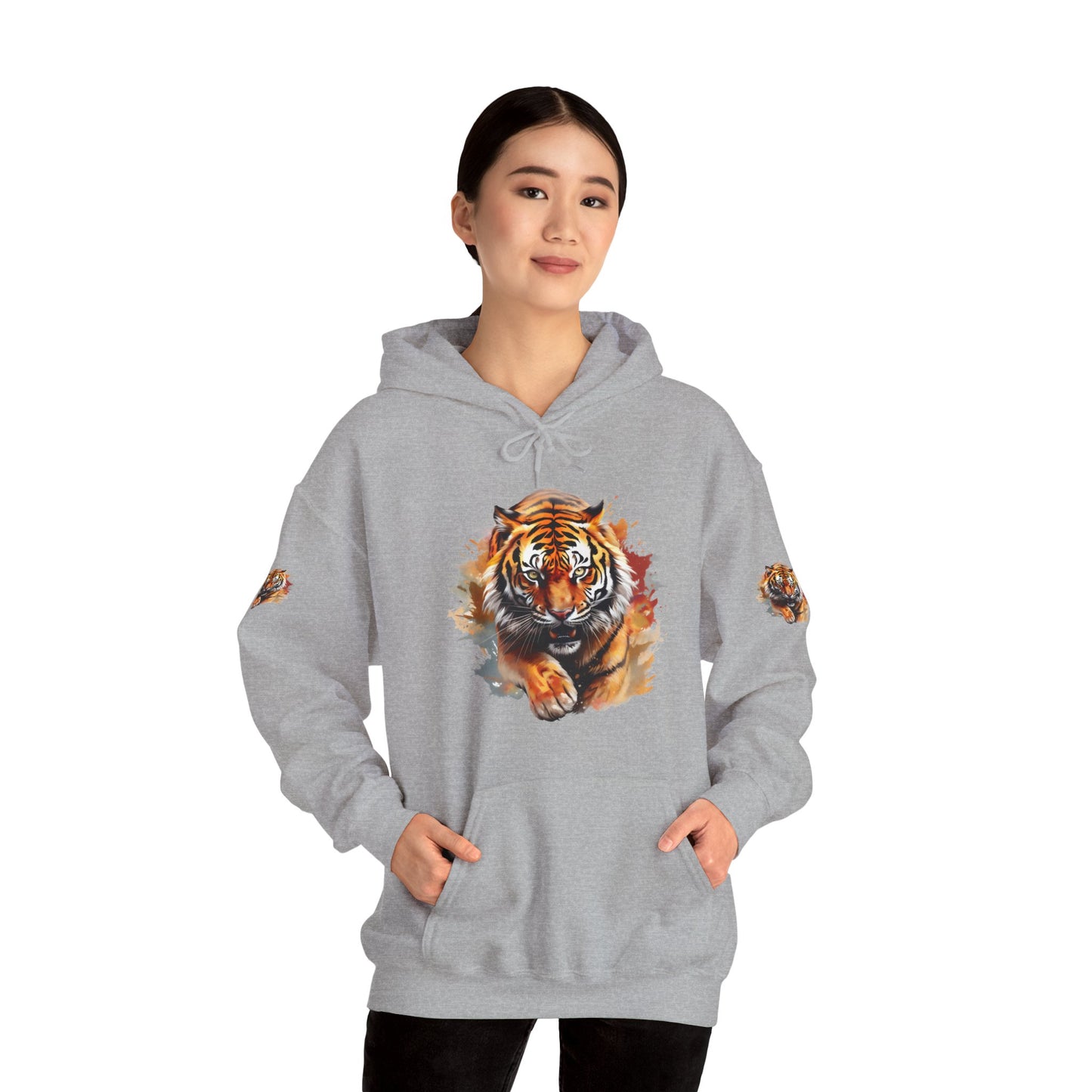 Princess Grace  Fierce Tiger Graphic Unisex Heavy Blend Hoodie