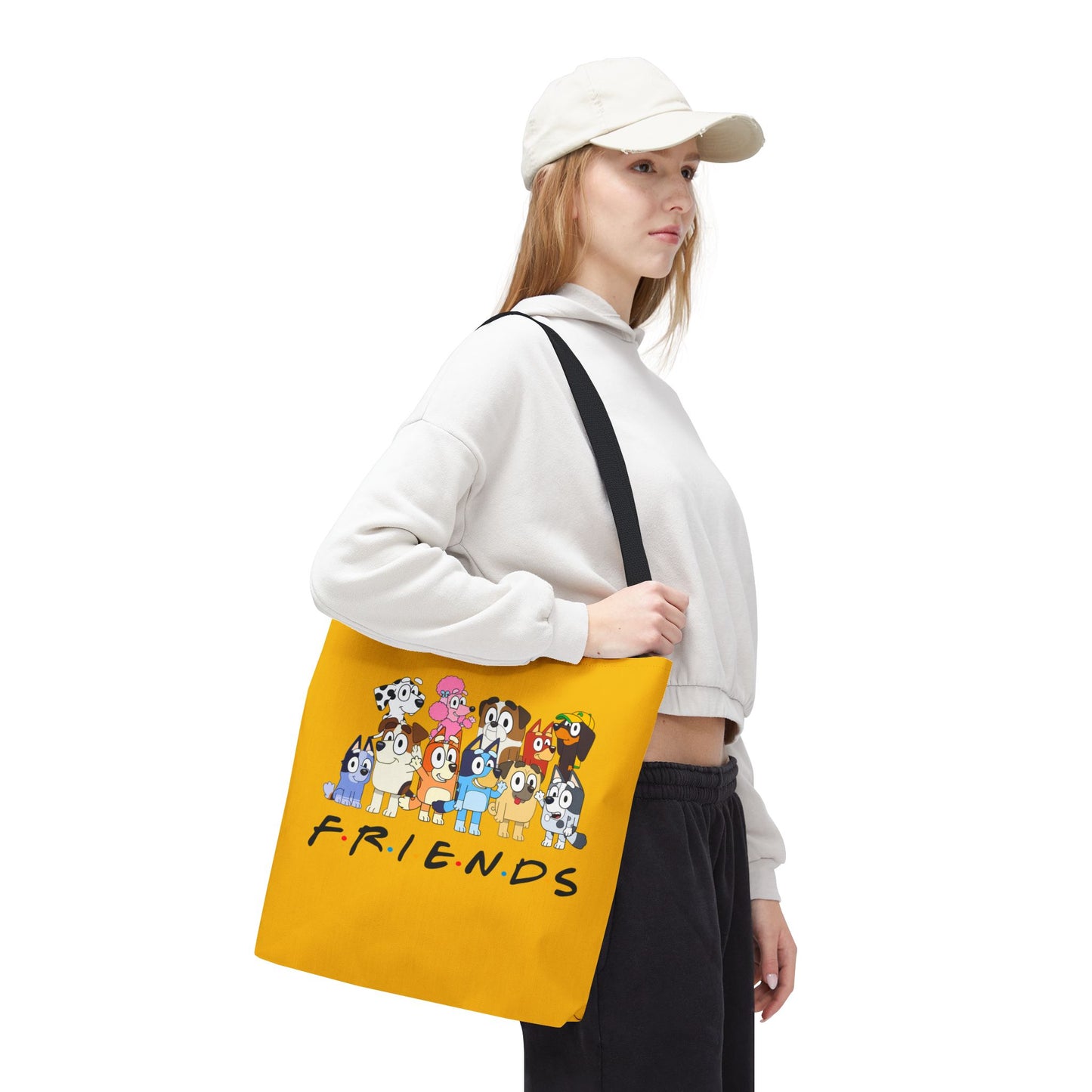 Princess Grace Bluey  Colorful Friends Tote Bag  Perfect for Dog Lovers and Casual Outings