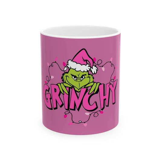 Princess Grace Grinchy Holiday Ceramic Mug  Fun 11oz & 15oz Gift for Christmas Lovers
