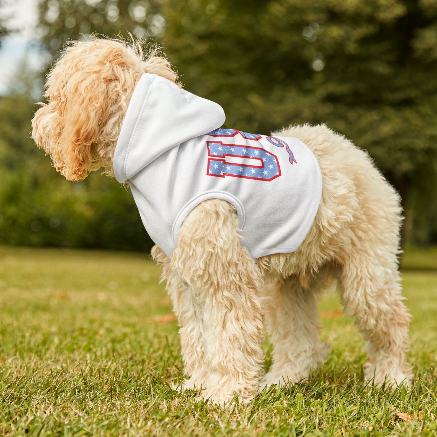 Princess Grace  USA Stars & Stripes Pet Hoodie Celebrate in Style