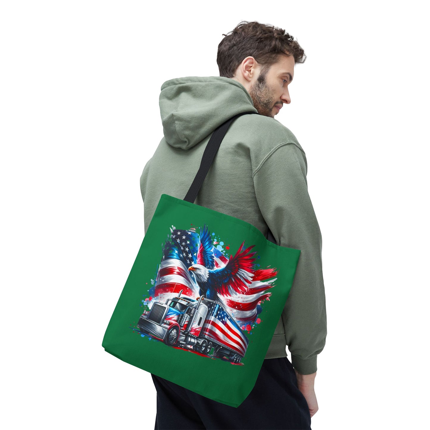 Princess Grace  Patriotic Eagle Truck Tote Bag Celebrate Freedom and Adventure