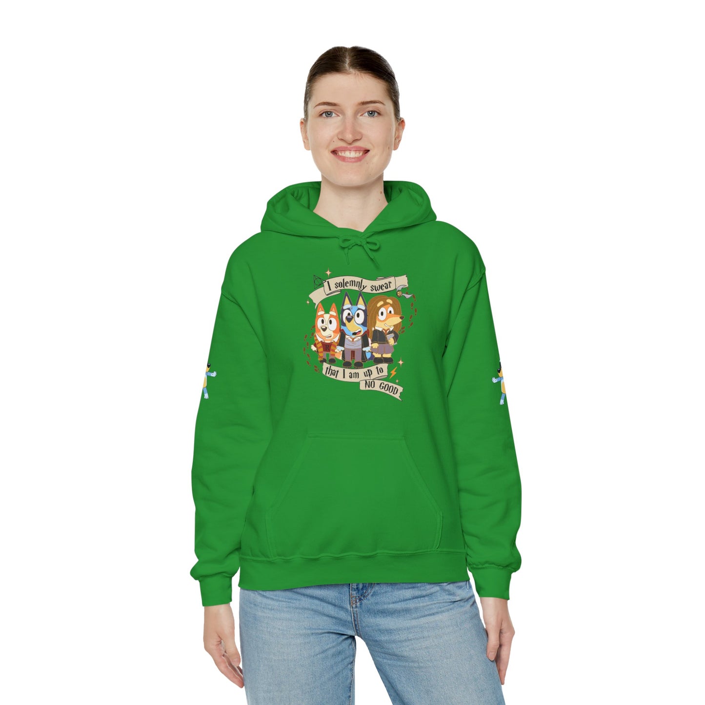 Princess Grace  Bluey  I Sincerely Sweet! Unisex Heavy Blend Hooded Sweatshirt for Fun Loving Fans