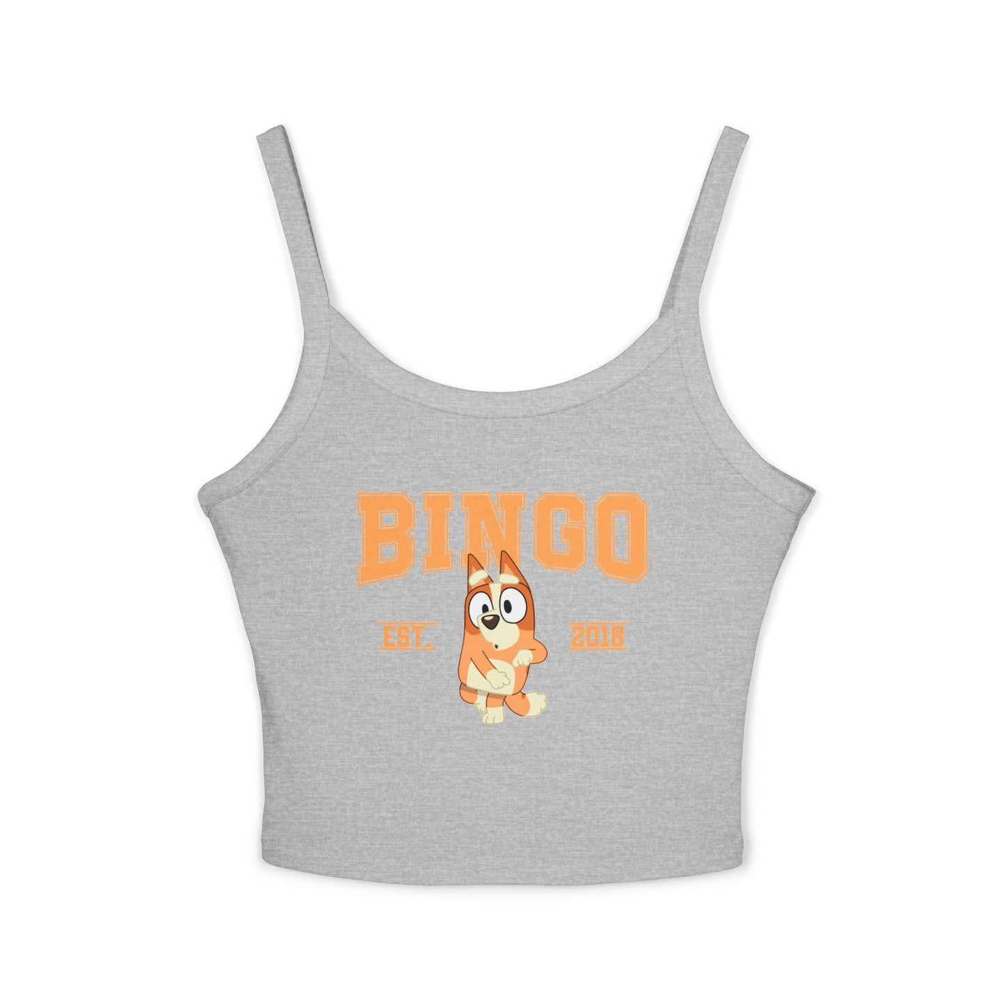 Princess Grace  Bluey Fun Graphic Spaghetti Strap Tank Top