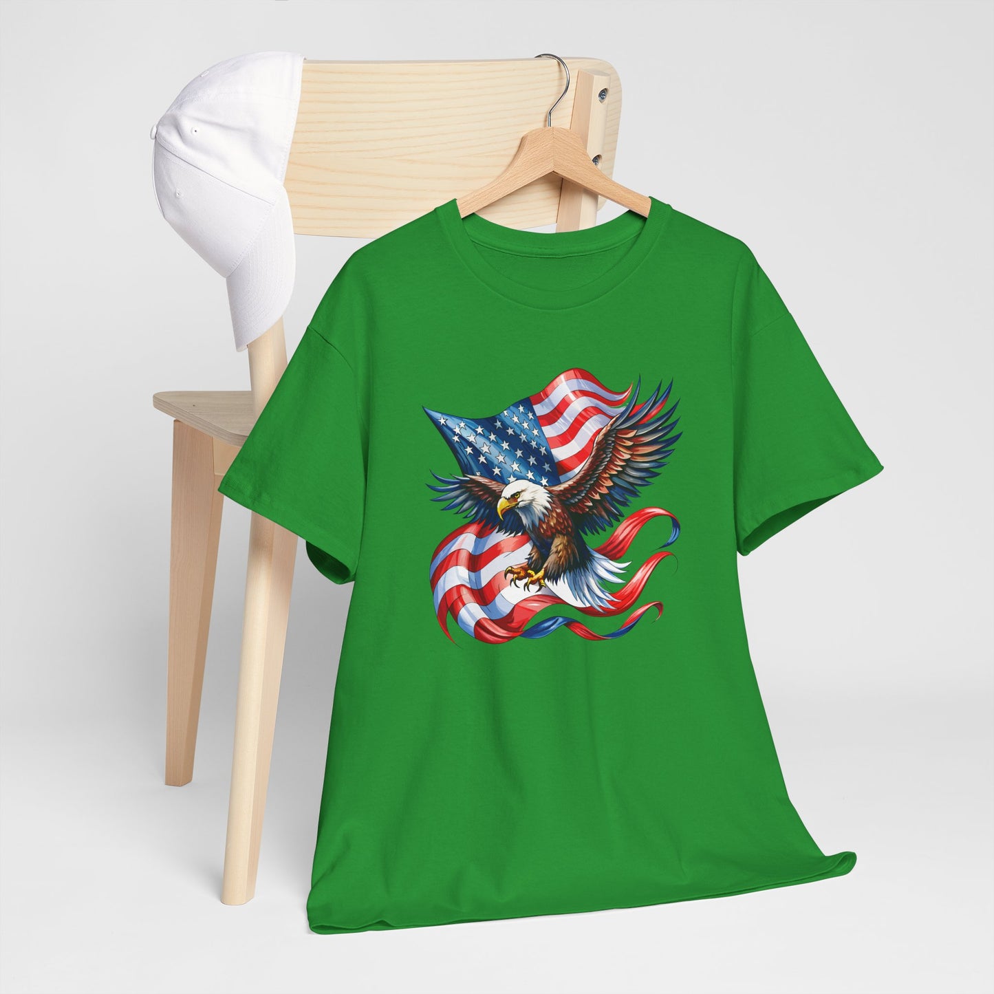 Princess Grace  Patriotic Eagle Graphic Unisex Heavy Cotton Tee