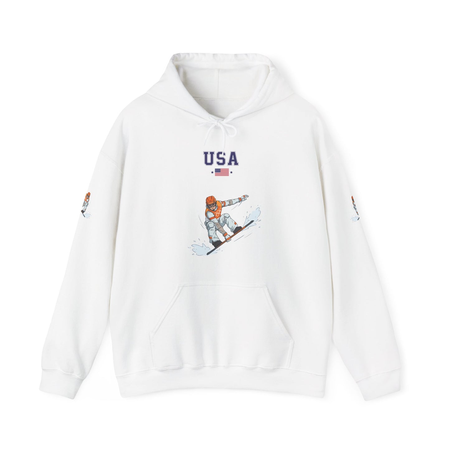 Princess Grace  TEAM USA  Snowboard  Unisex Heavy Blend Hooded Sweatshirt