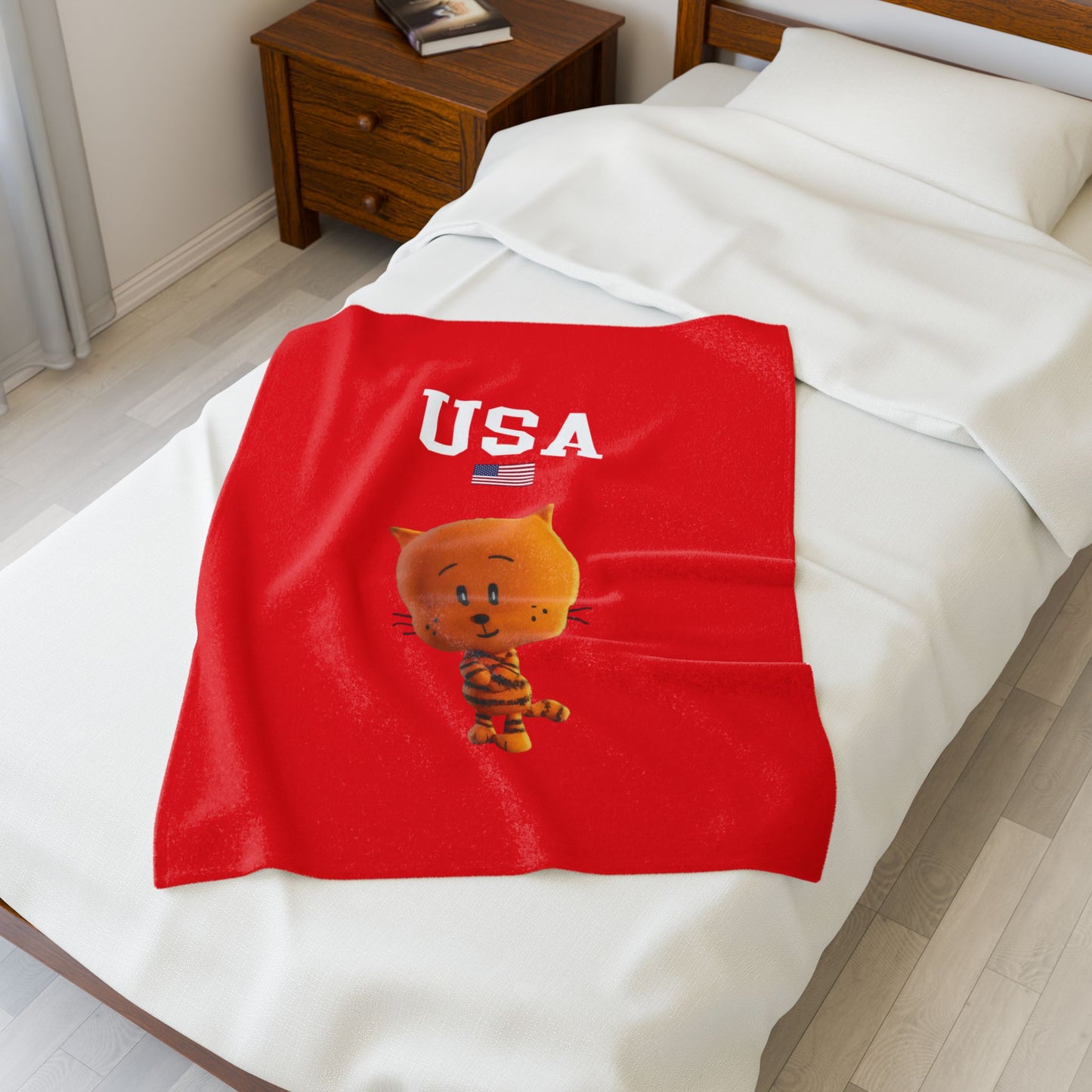 Princess Grace  TEAM USA  Velveteen Plush Blanket