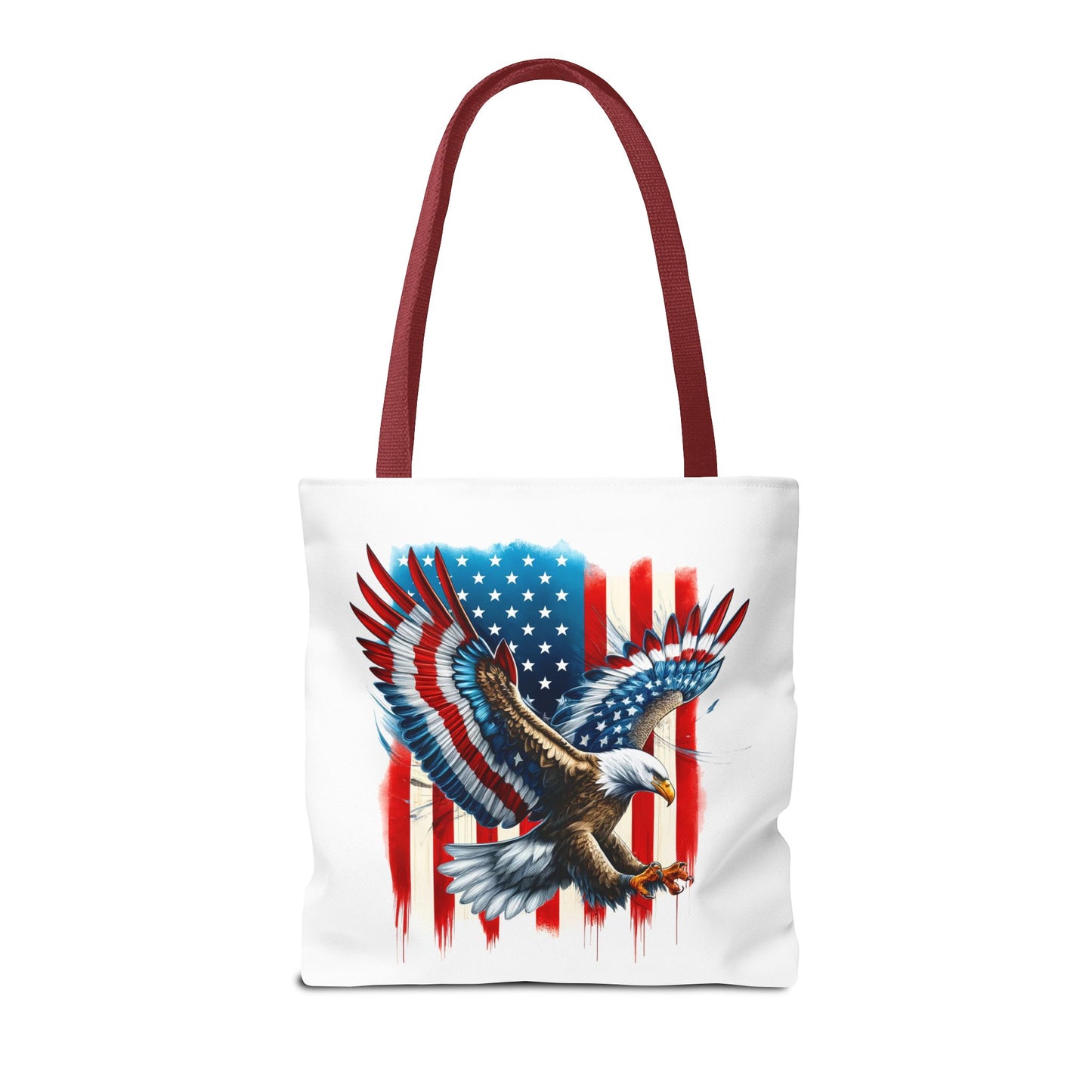 Princess Grace  Patriotic Eagle Tote Bag  USA Flag Design for Independence Day & Everyday Use