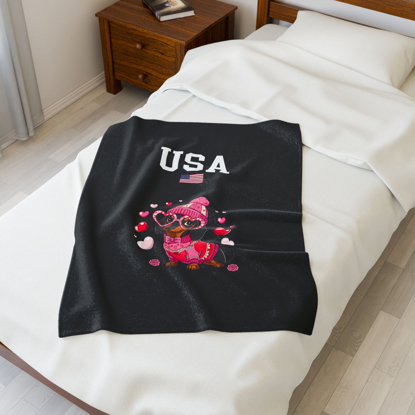 Princess Grace  TEAM USA  Velveteen Plush Blanket