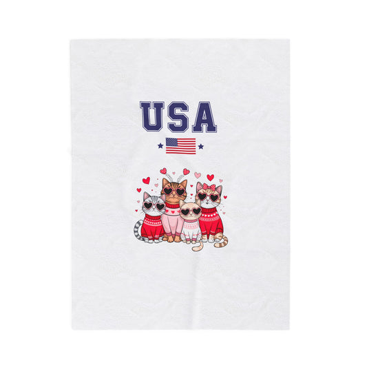 Princess Grace  TEAM USA  Velveteen Plush Blanket