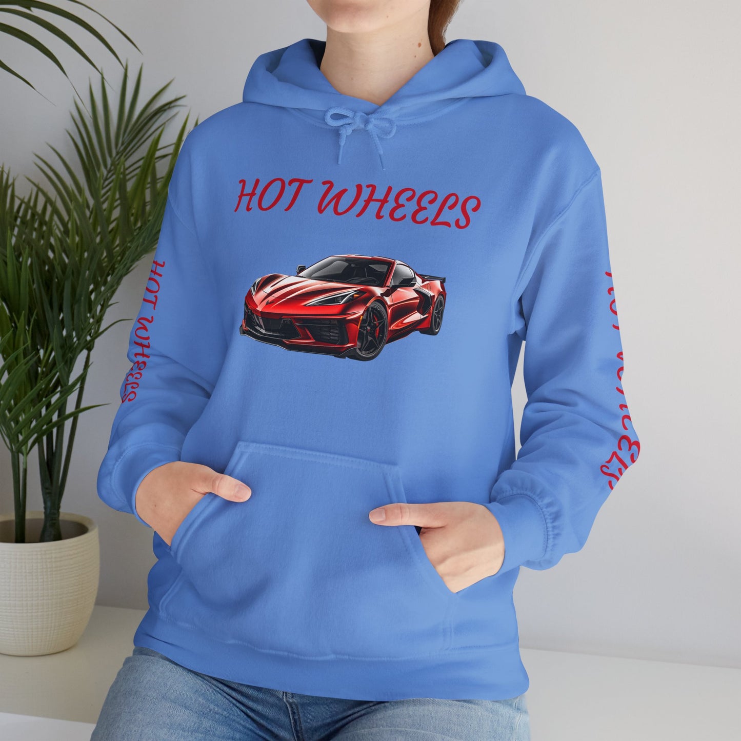 Princess Grace  Hot Wheels Unisex Hooded Sweatshirt Stylish Car Graphic Sweatshirt for Car Enthusiasts